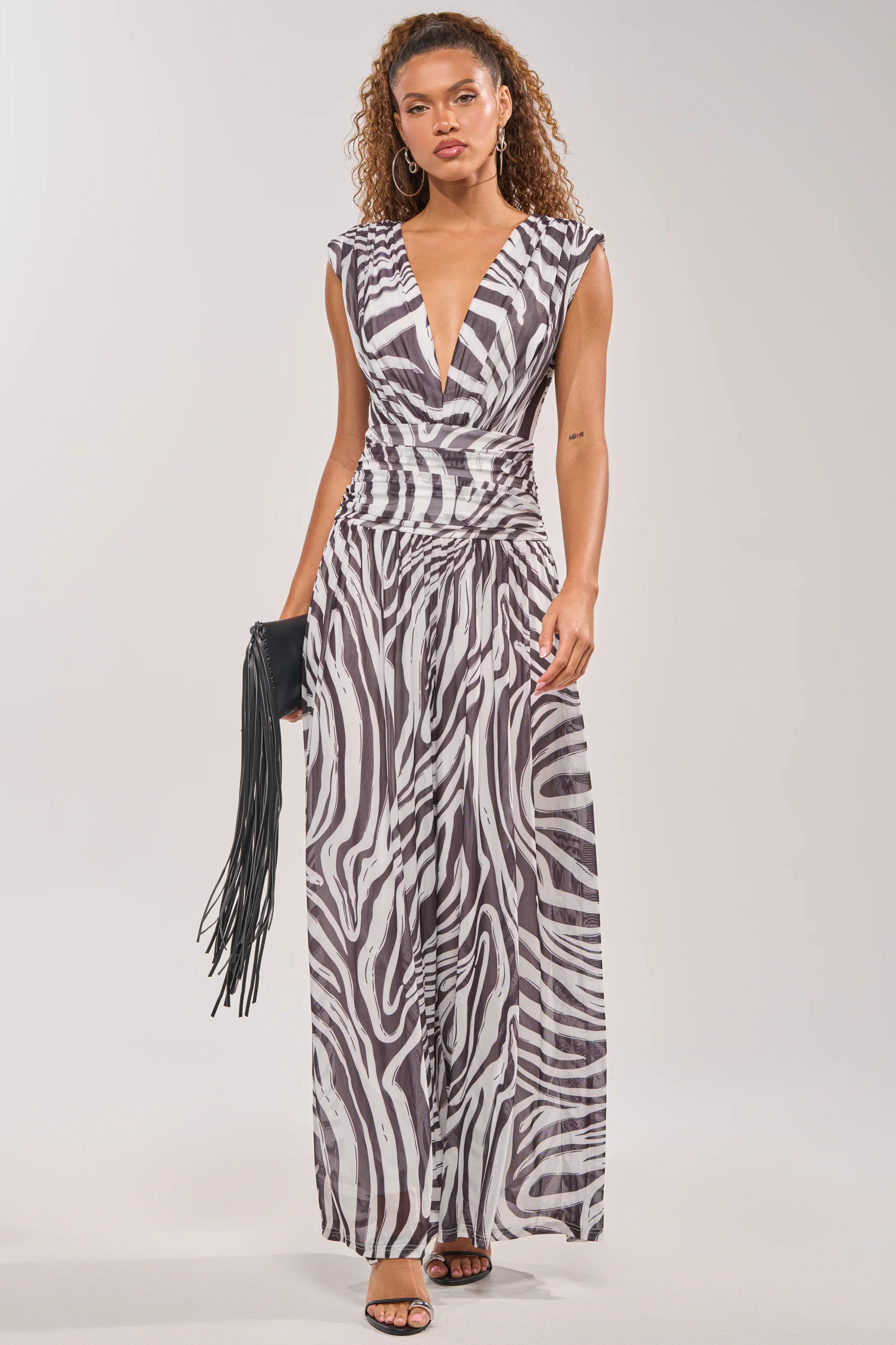 JUNGLE FEVER ZEBRA PRINT JUMPSUIT - Akira Store
