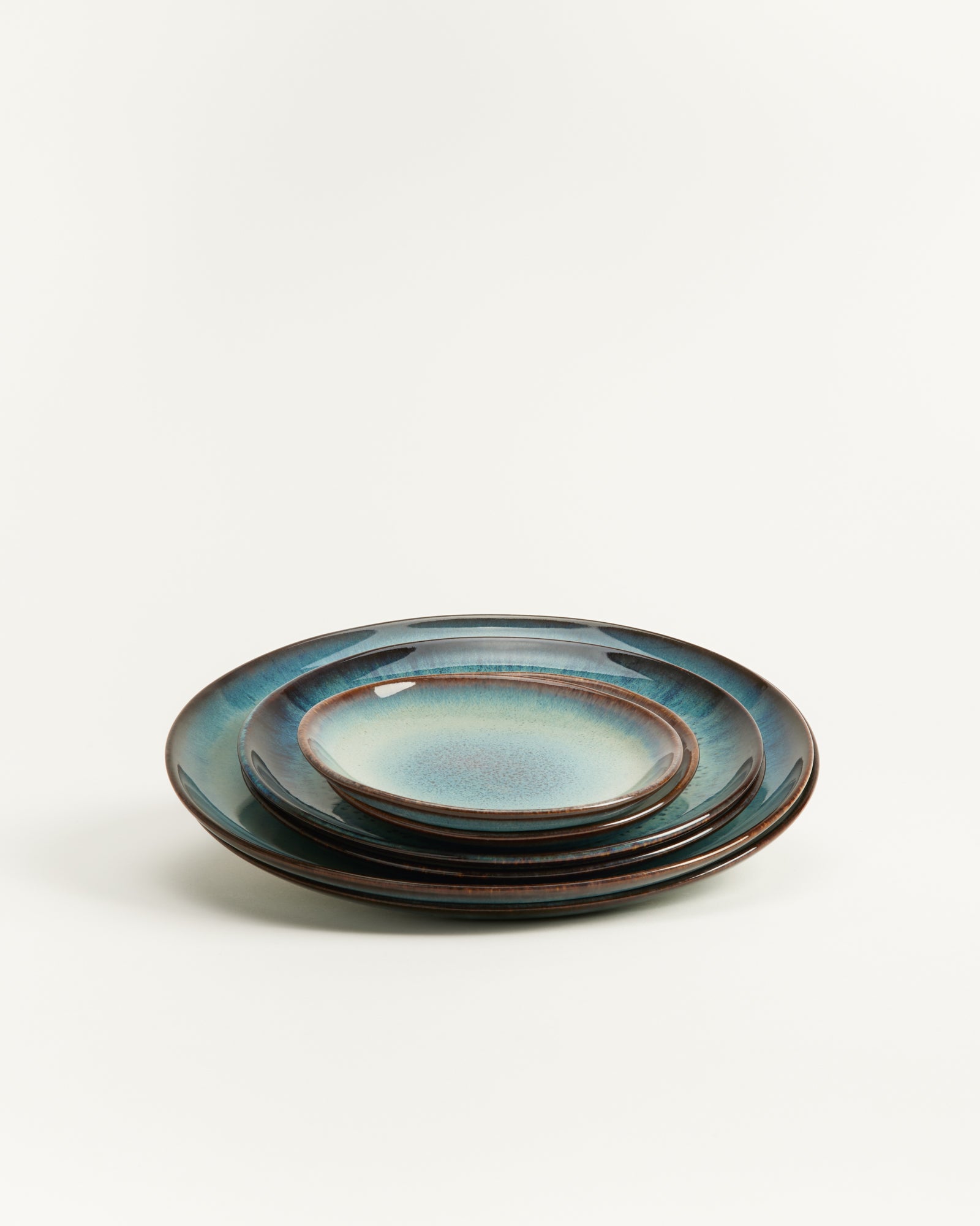 MADEIRA - PLATE SET CLASSIC GREEN-BLUE 6 PIECES
