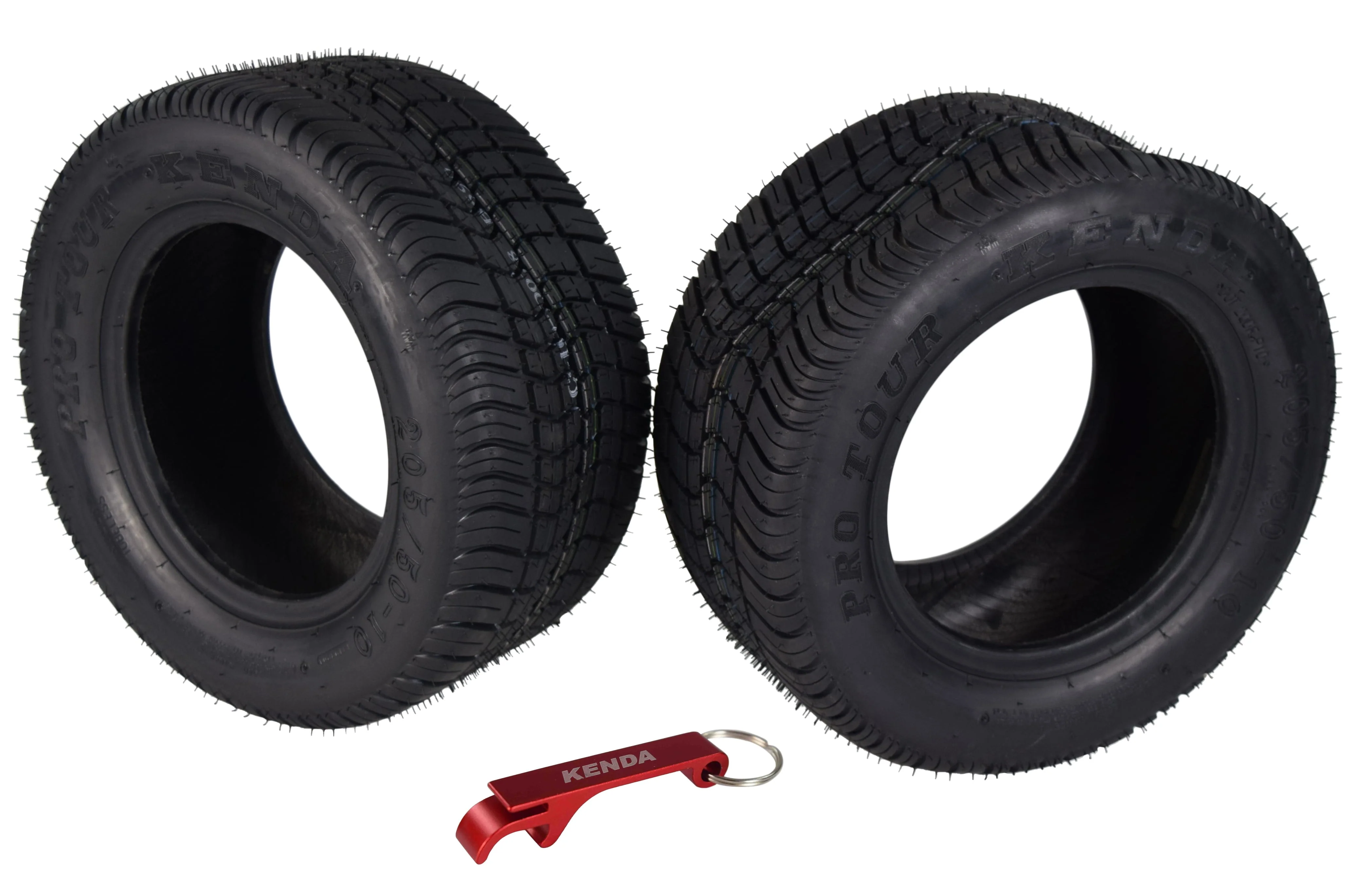 Kenda 277010N4 205/50 - 10 Pro Tour 4 Ply Tubeless Golf Cart Tires 2 Pack