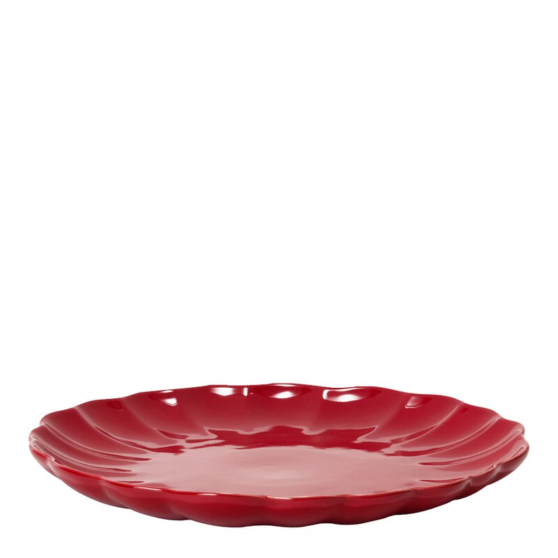 Lotus tallerken 27 cm rød