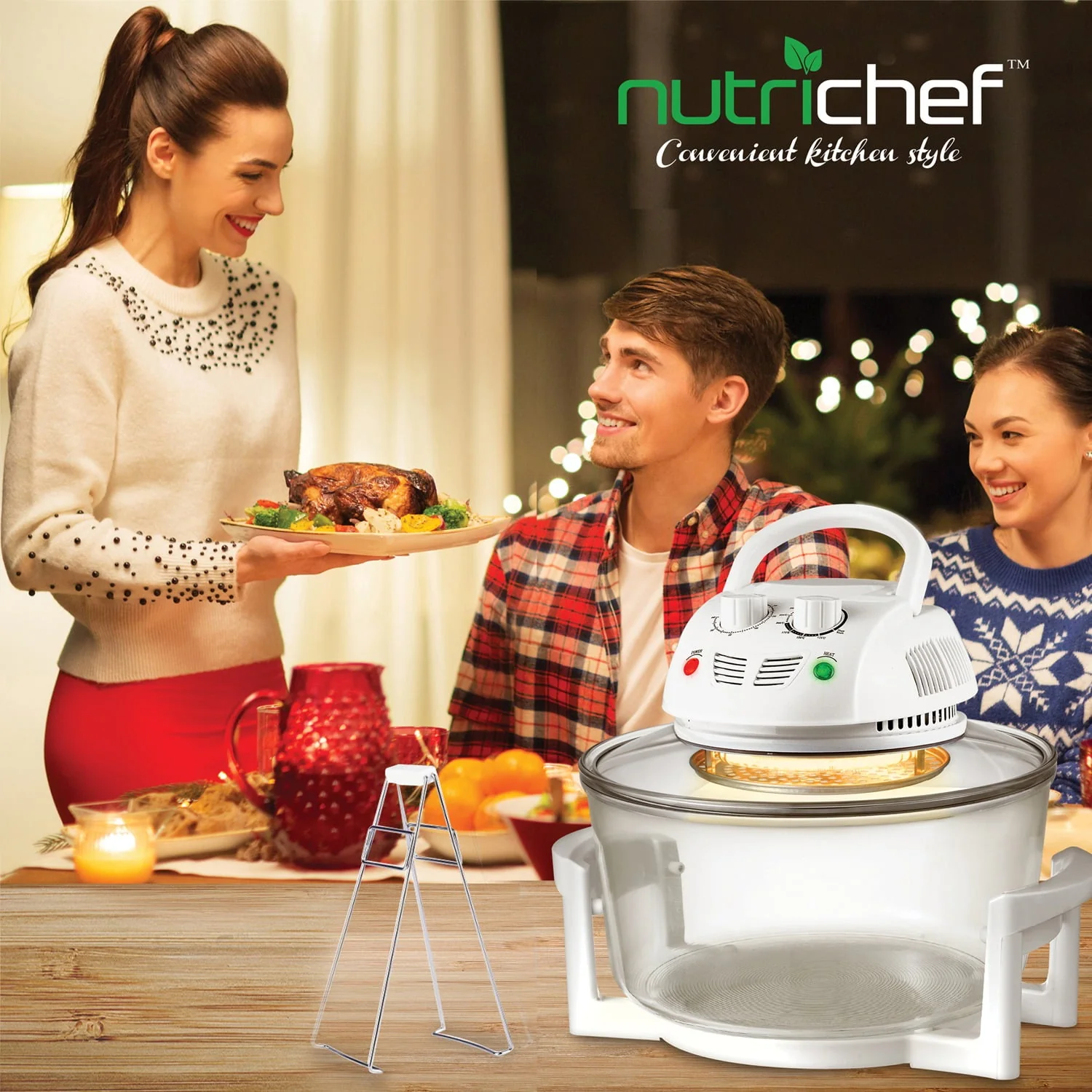 Nutrichef Halogen Oven Air - Fryer/Infrared Convection Cooker