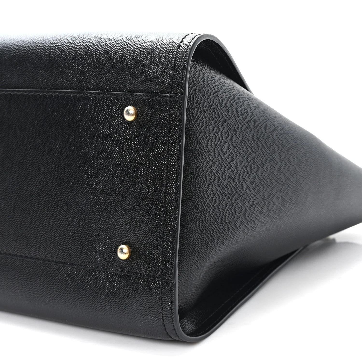 Caviar Medium Studded Deauville Tote Black