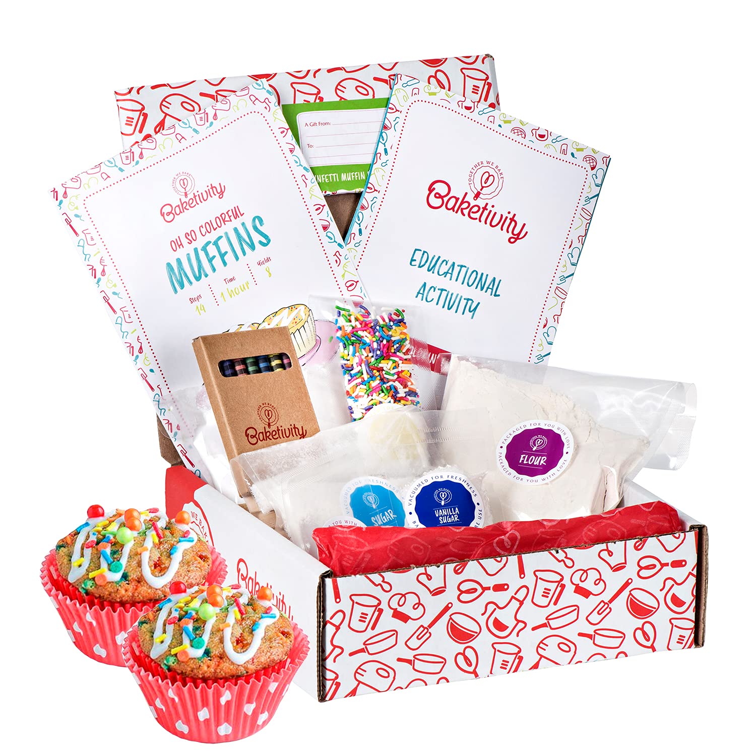 Baketivity DIY Cake Pop Kids Baking Kit with Pre-Measured Ingredients