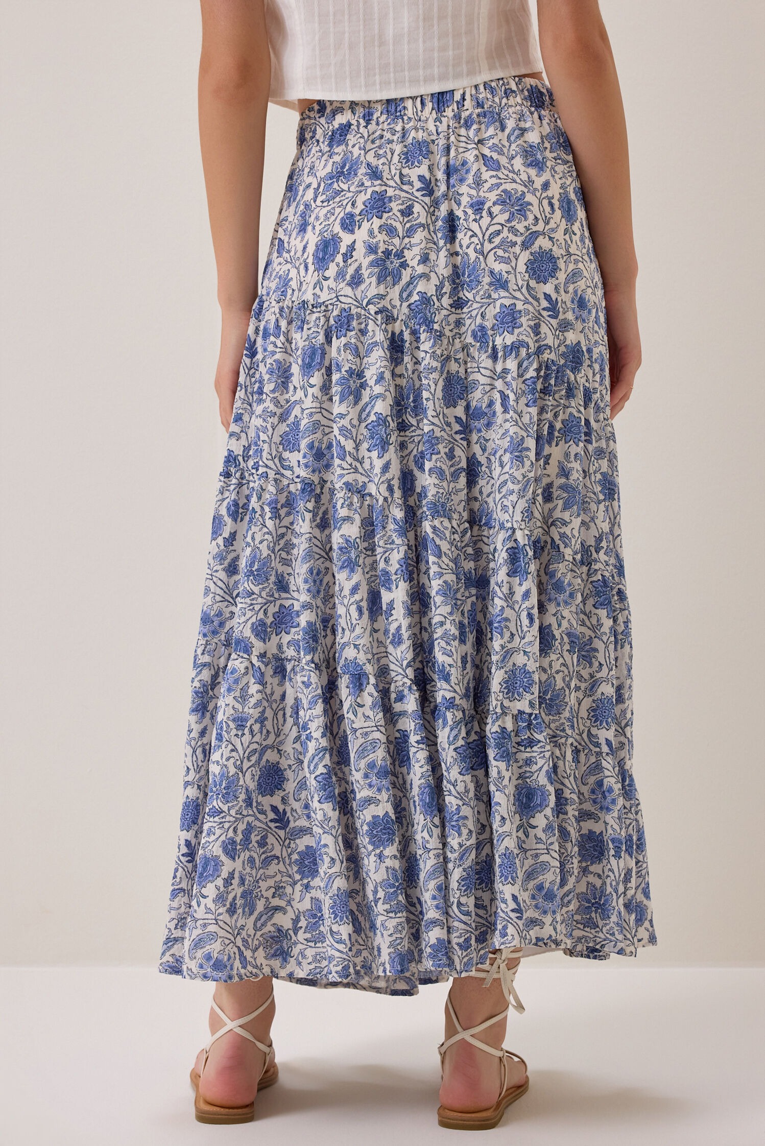Solara Tiered Maxi Skirt