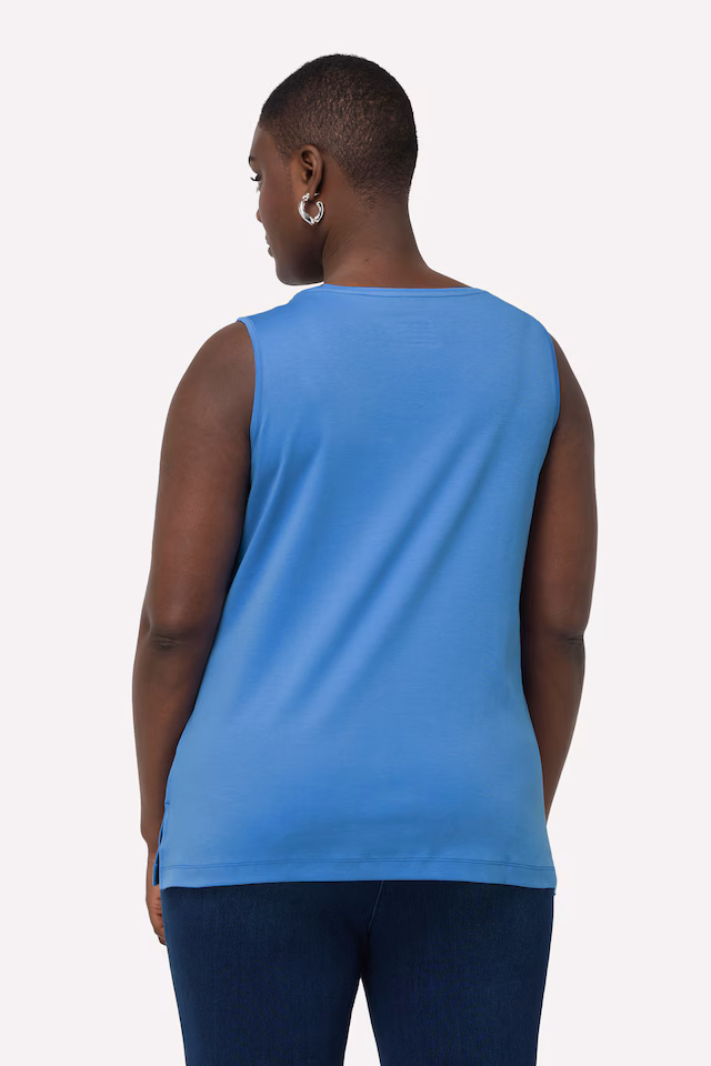 Rhinestone Pima Cotton Tank Top