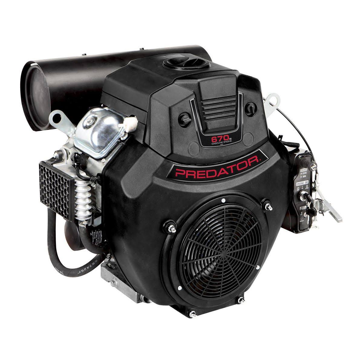 Predator 22 HP (670cc) V-Twin Horizontal Shaft GAS Engine. EPA 61614-Instock