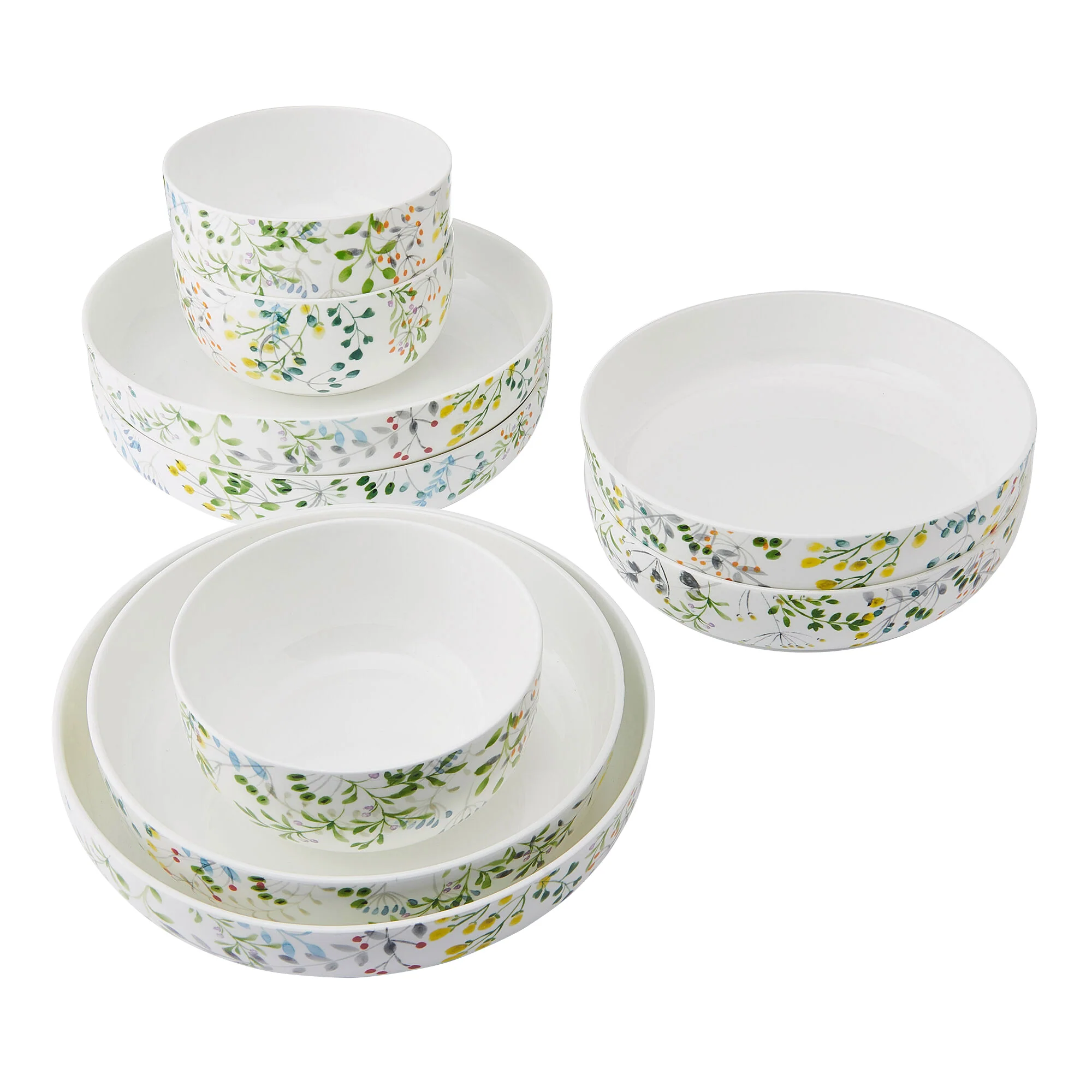 Mikasa Tivoli Garden Bone China 9-piece Bowl Set