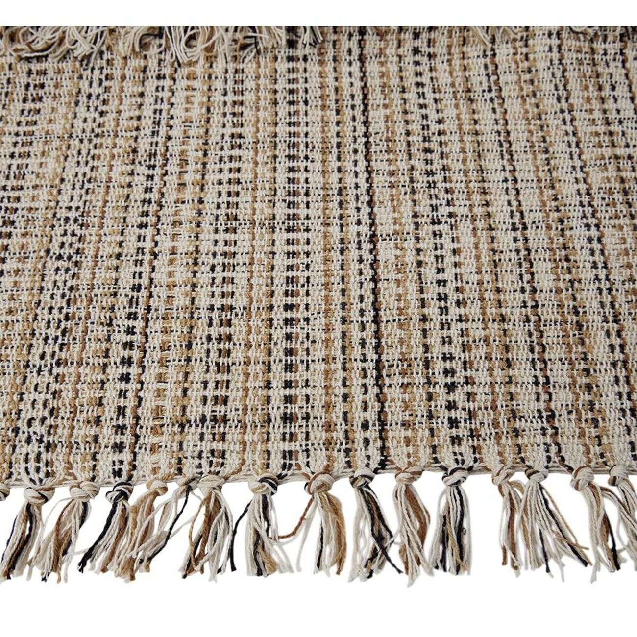 Tapis coton rayure multicolore 50x80cm