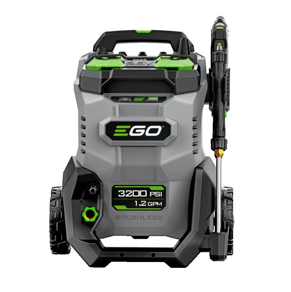 Ego Power+ 3200 Psi 1.2 Gpm Battery Powered Cold Water Pressure Washer with 5 Spray Nozzles 6.0ah Kit