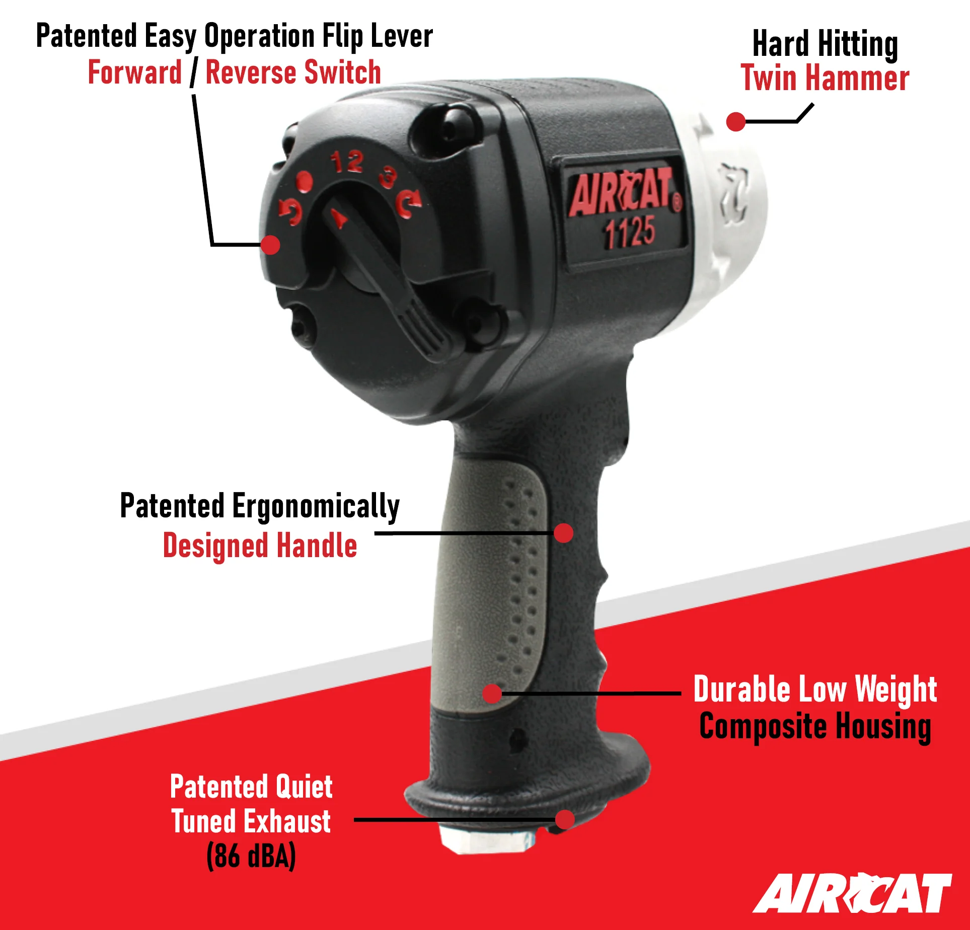 AirCat 1/2 Full Power Low Weight Magnesium Impact