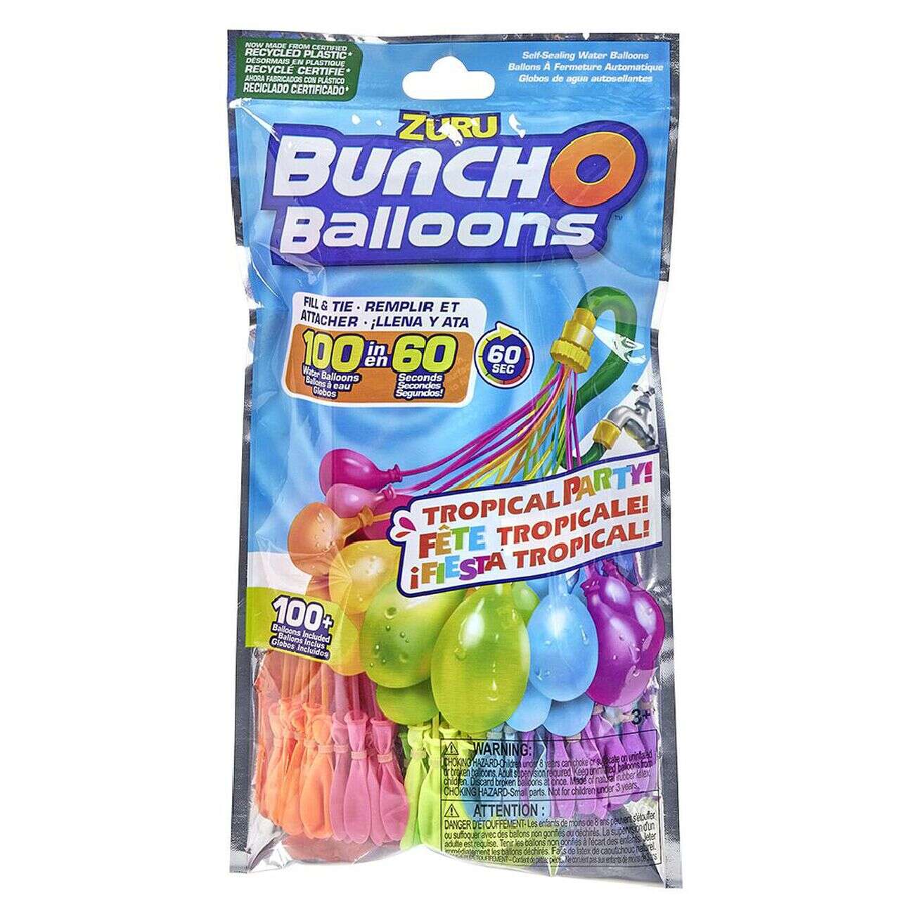 Bombe à eau multicolore x100