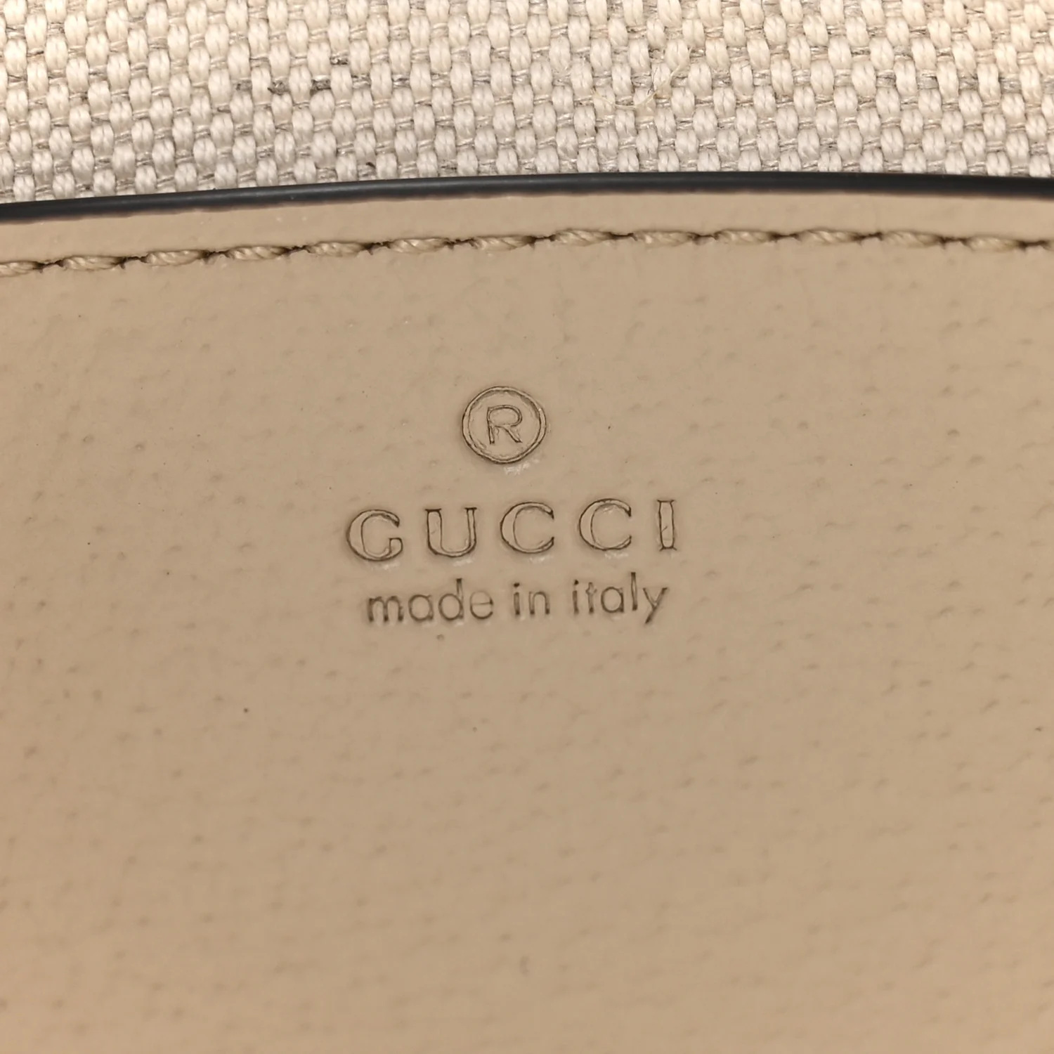 GG Supreme Monogram Textured Dollar Calfskin Web Mini Ophidia GG Handbag Beige Mystic White Oatmeal