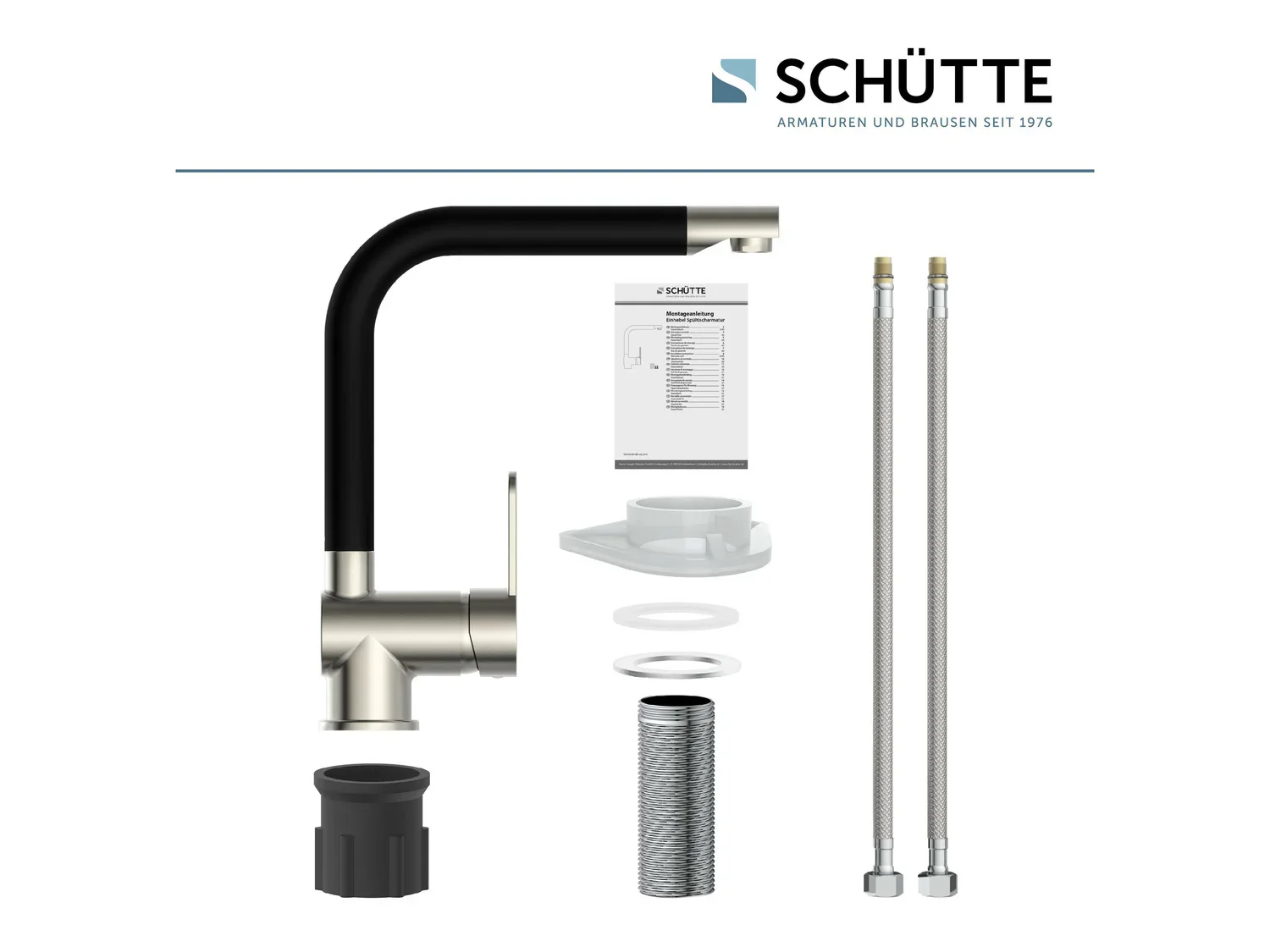 Schtte Mitigeur robinet de cuisine RIO, avec bec rtractable