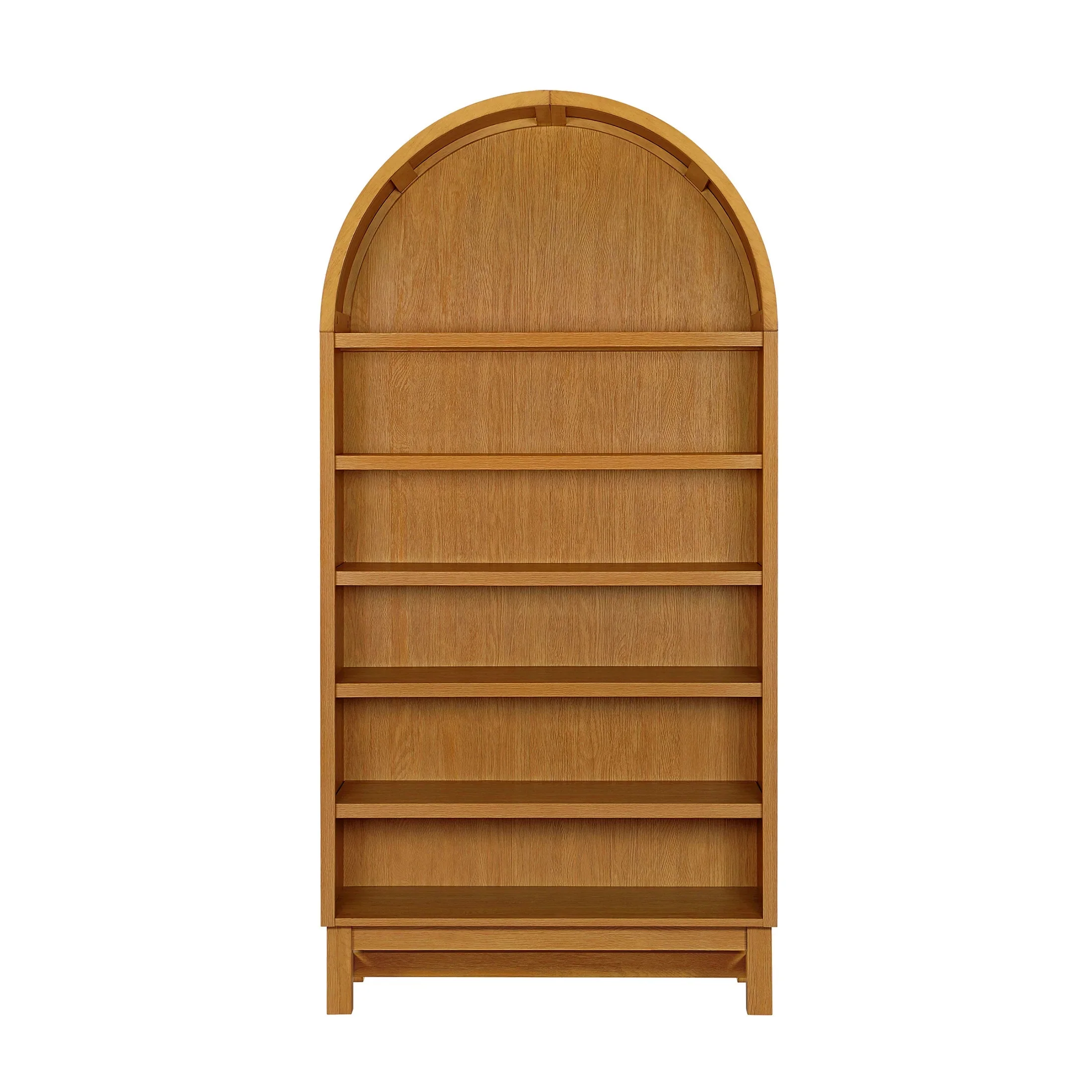 Better Homes & Gardens Juliet Open Arch Bookcase, Rich Black and Light Honey