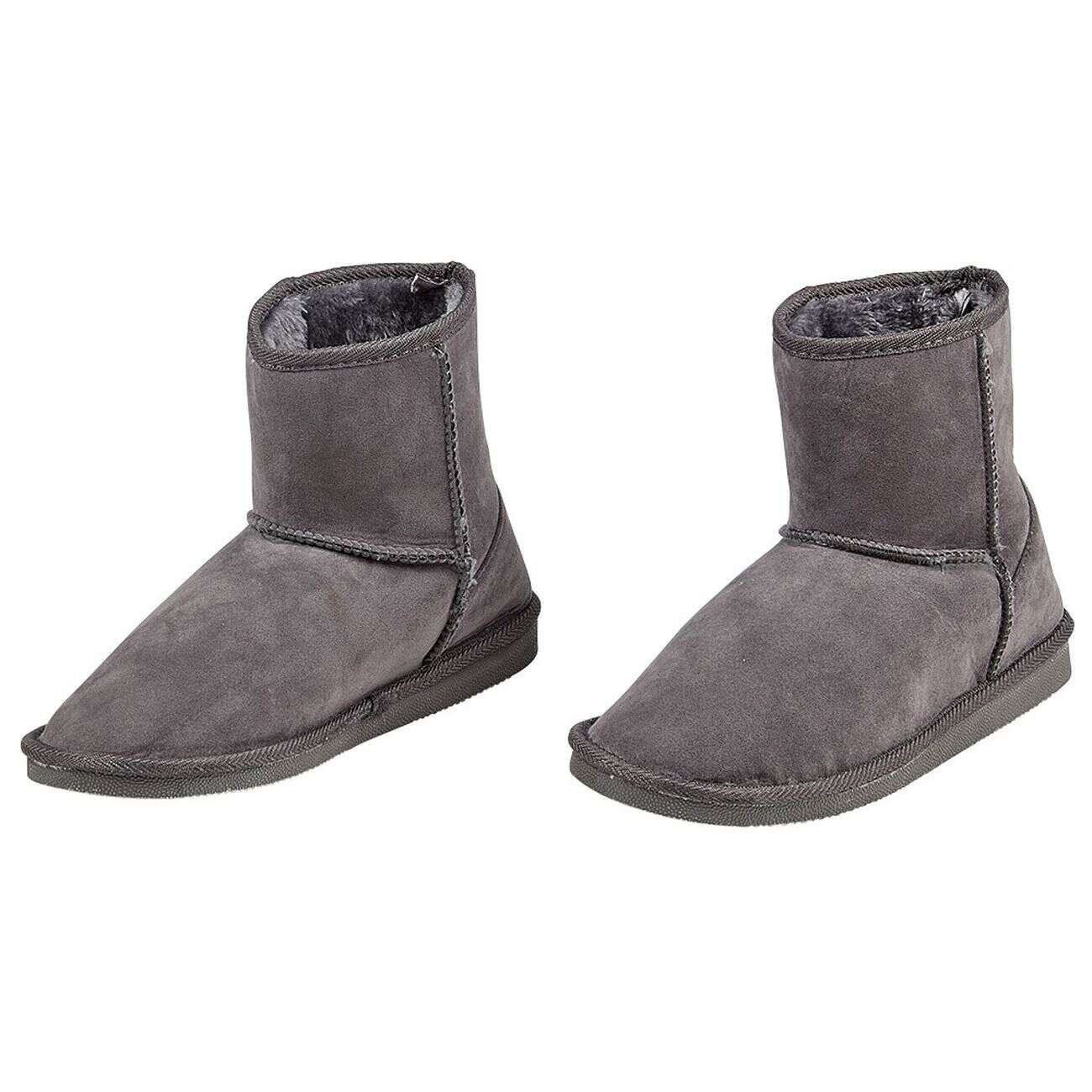 Bottes courtes fourrées femme