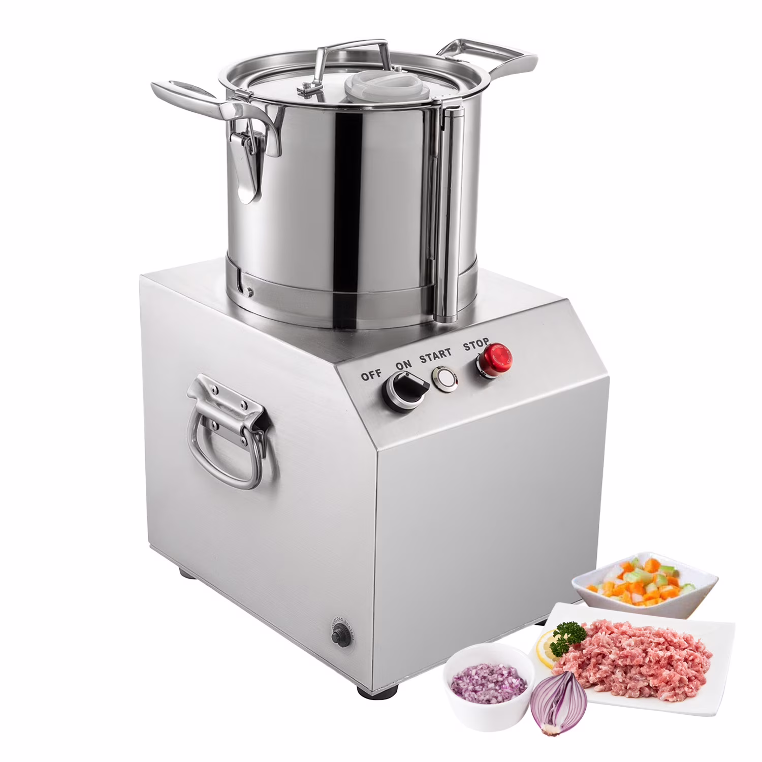 Gorillarock Food Chopper | 4 L | Electric Food Processor | Stainless Steel | 1400RPM Motor | Wide Application | 110V