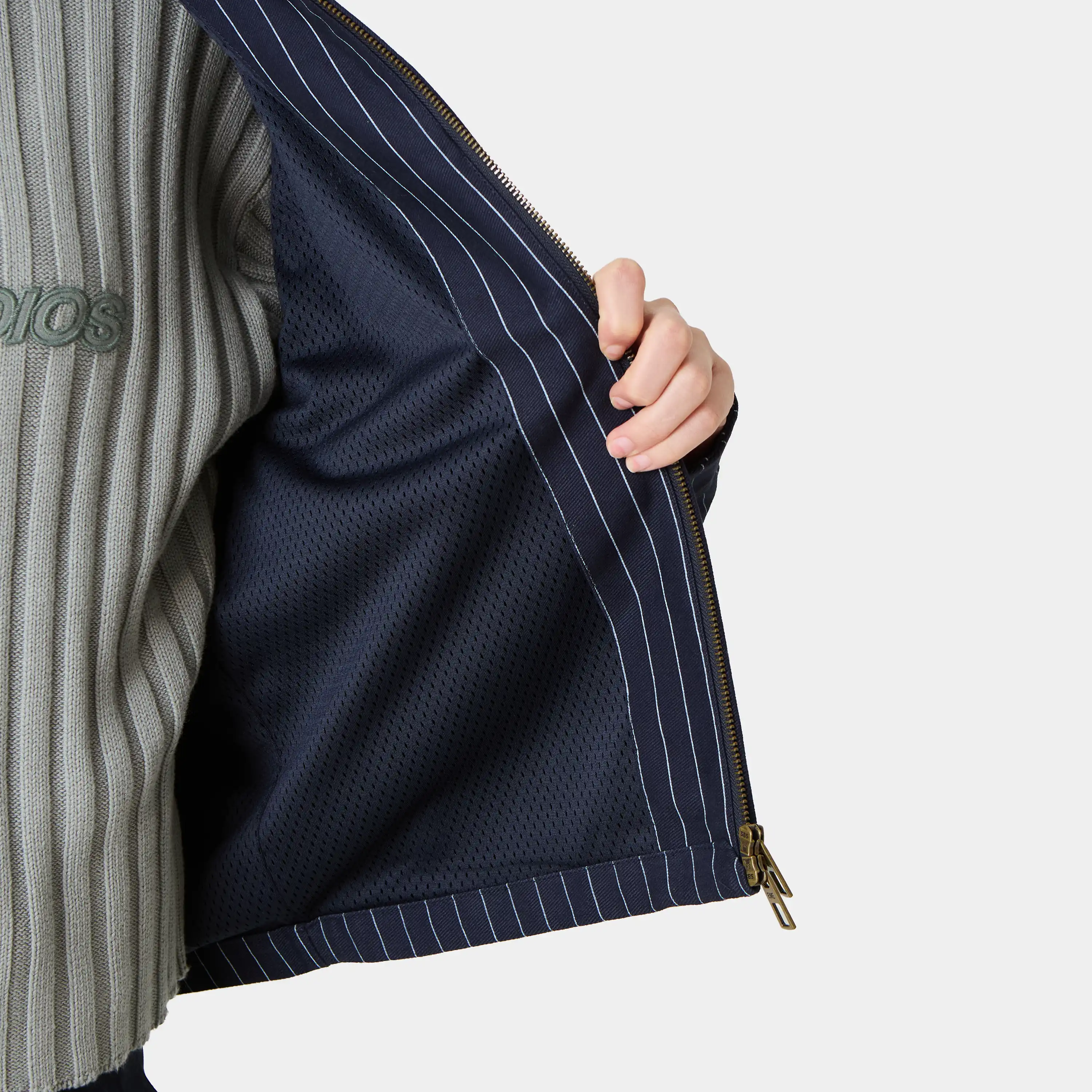 Siroq Striped Navy Jacket
