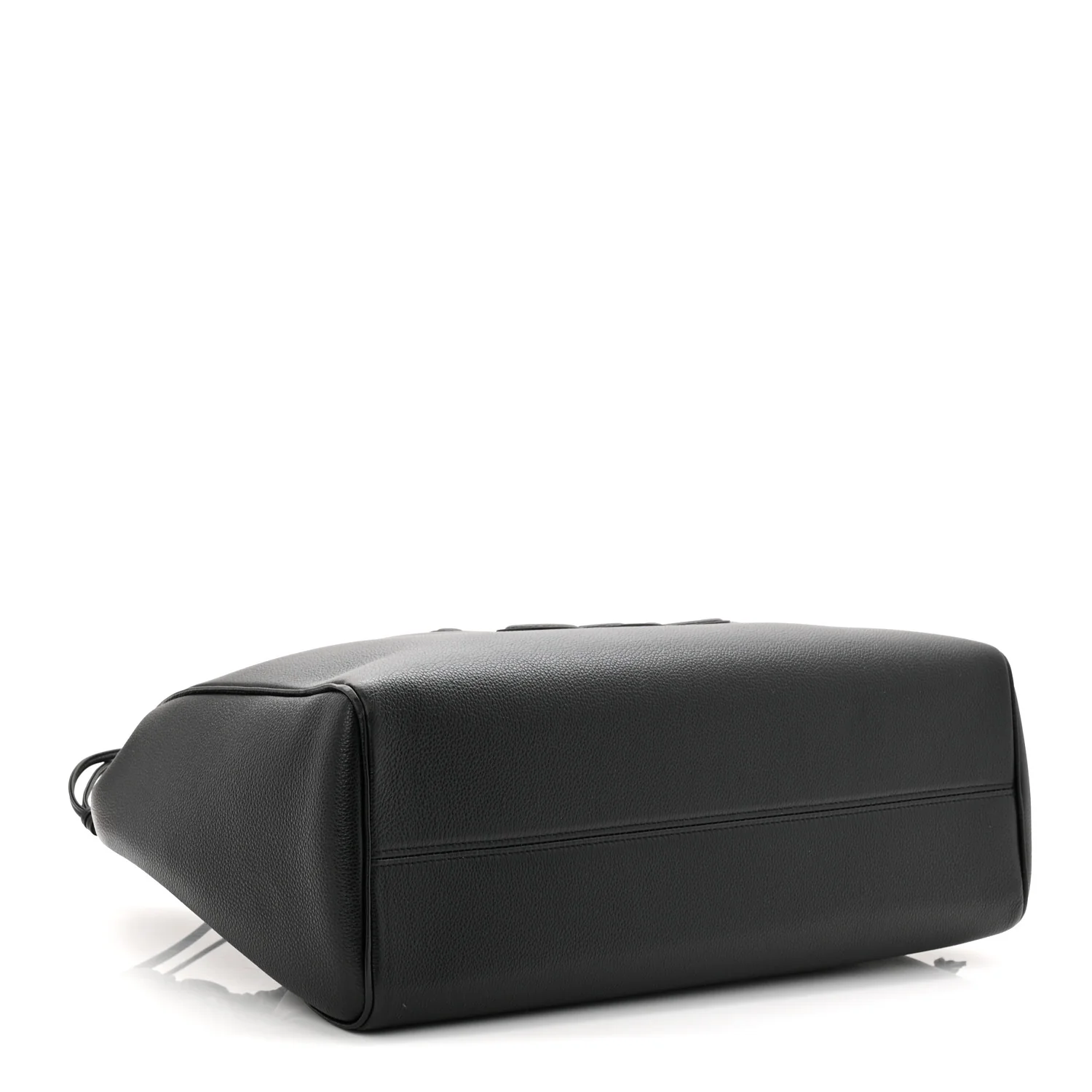 Calfskin Cuir Triomphe Cabas Drawstring Black
