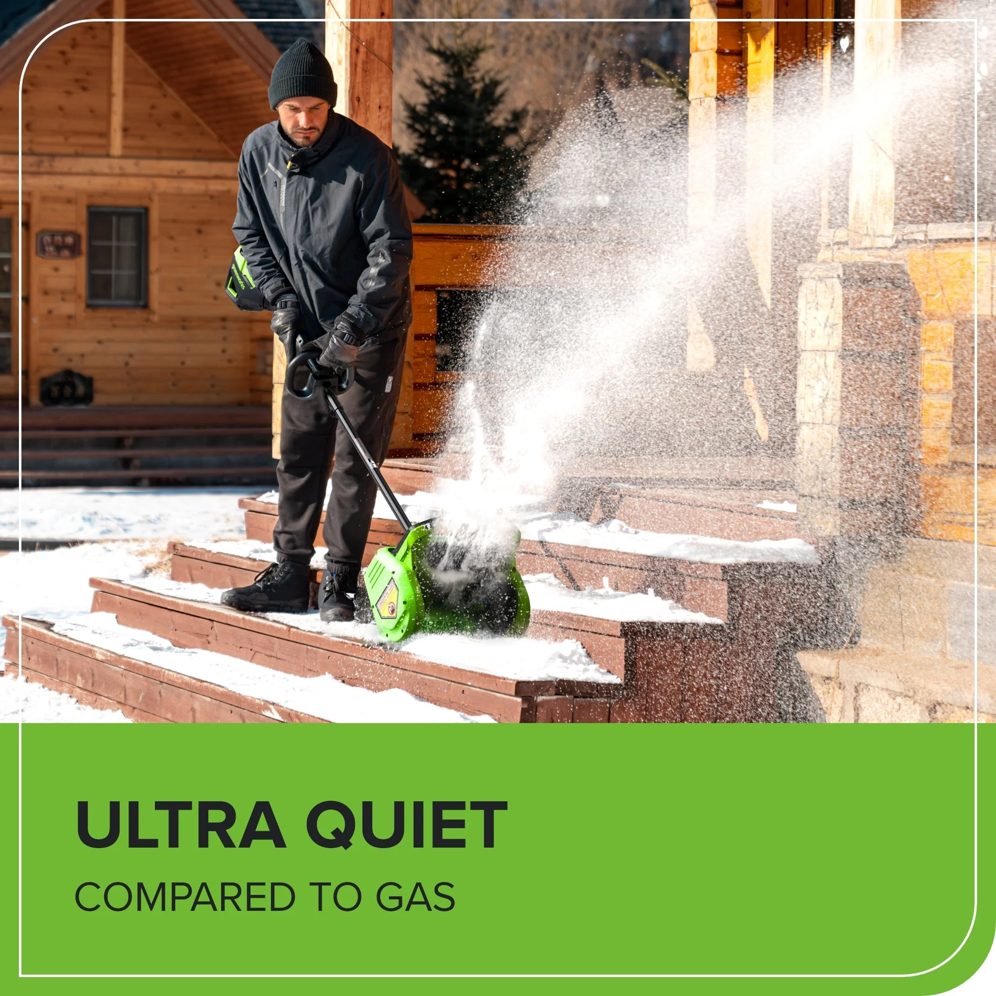 Open Box 80V 12" Cordless Battery LED Snow Shovel with Directional Vanes, 4.0Ah Battery and Charger - Image 10