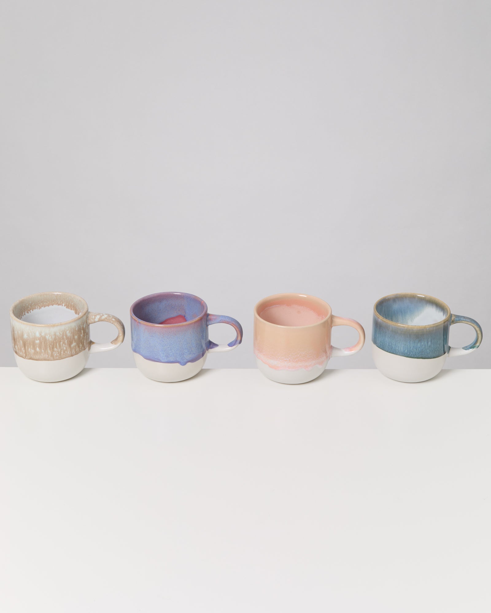 COIMBRA - LARGE MUG PASTEL FLOW MIX SET OF 4