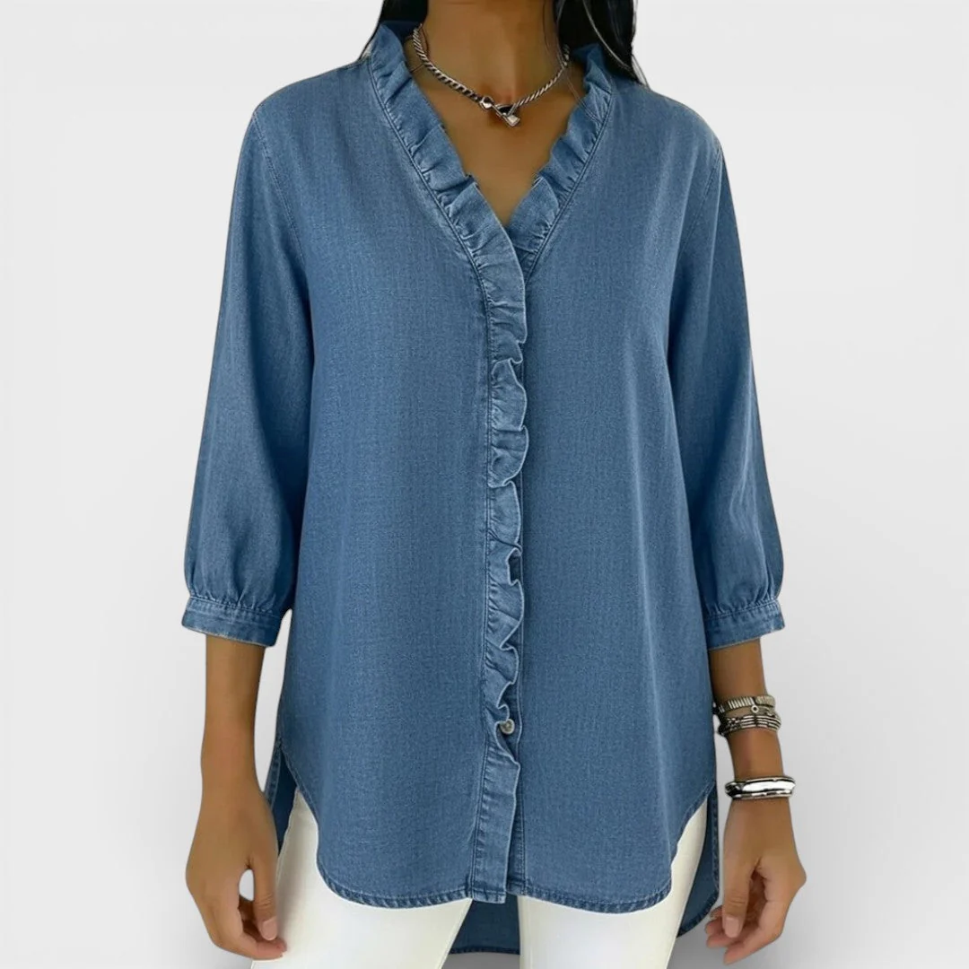 ChicRuffle - Blouse élégante à volants