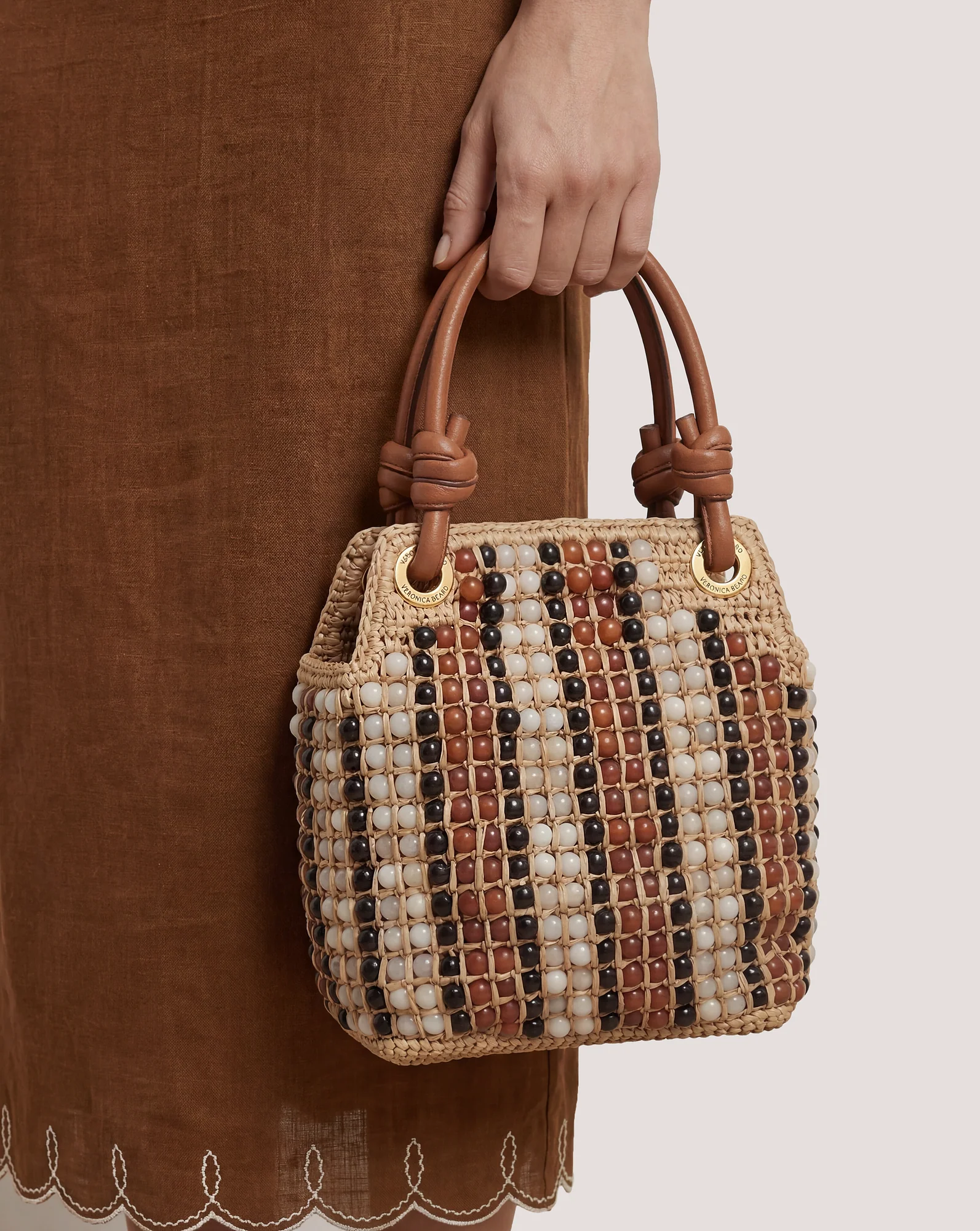 Small Beaded Veronica Beard Slouch Bag