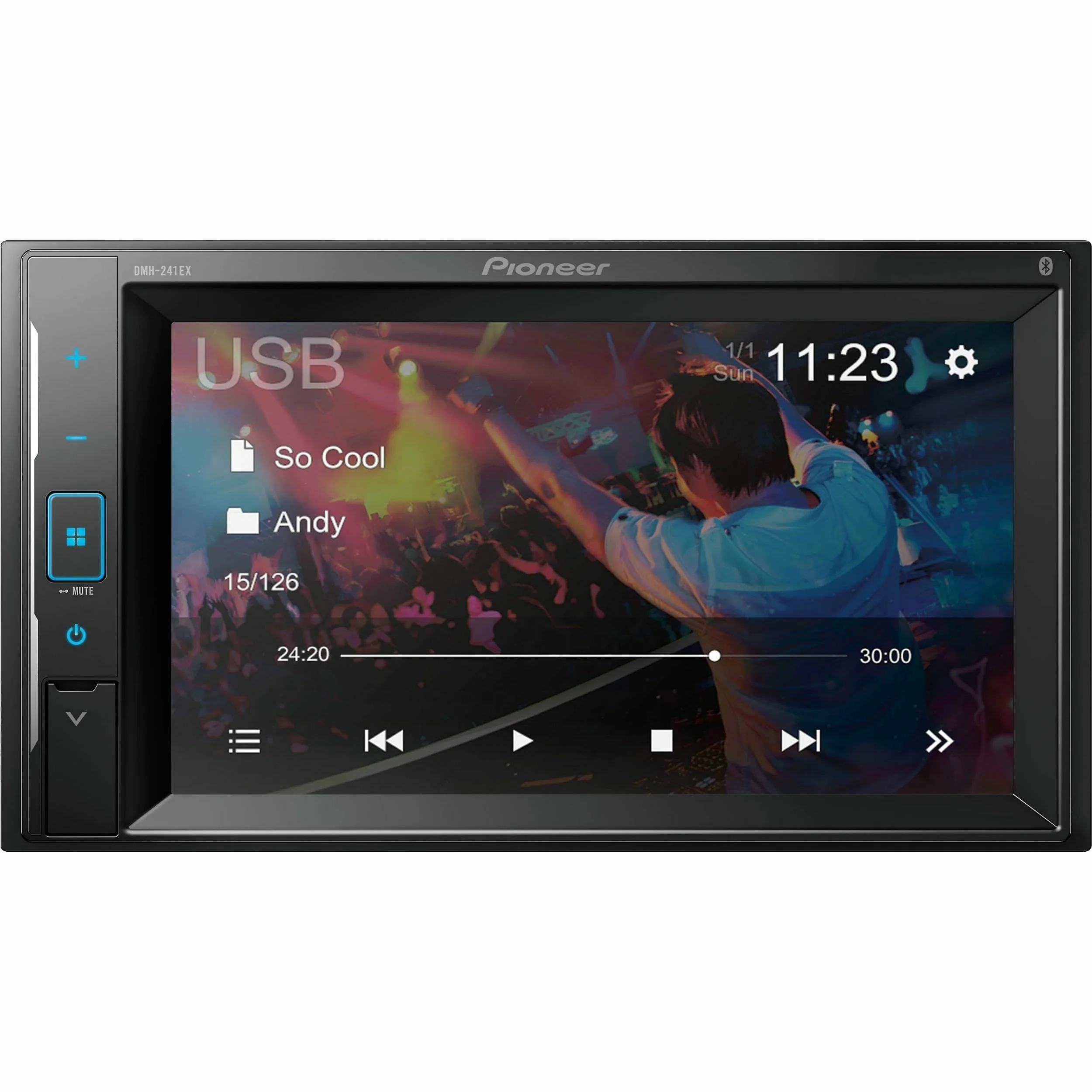 DMH 241EX 6 2 inch Touchscreen, Bluetooth Digital Media Receiver Black