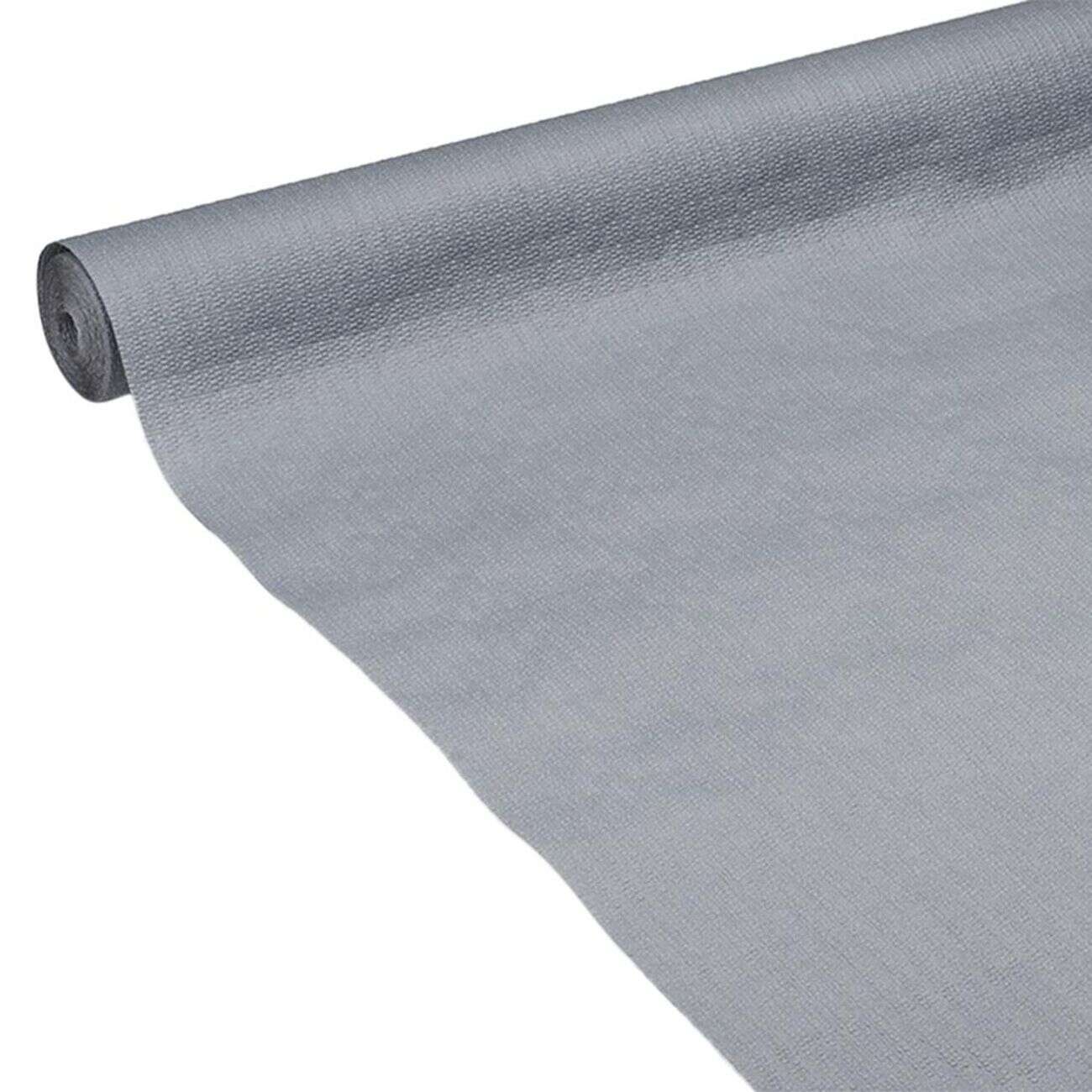 Nappe gauffrée gris clair en papier 20 m