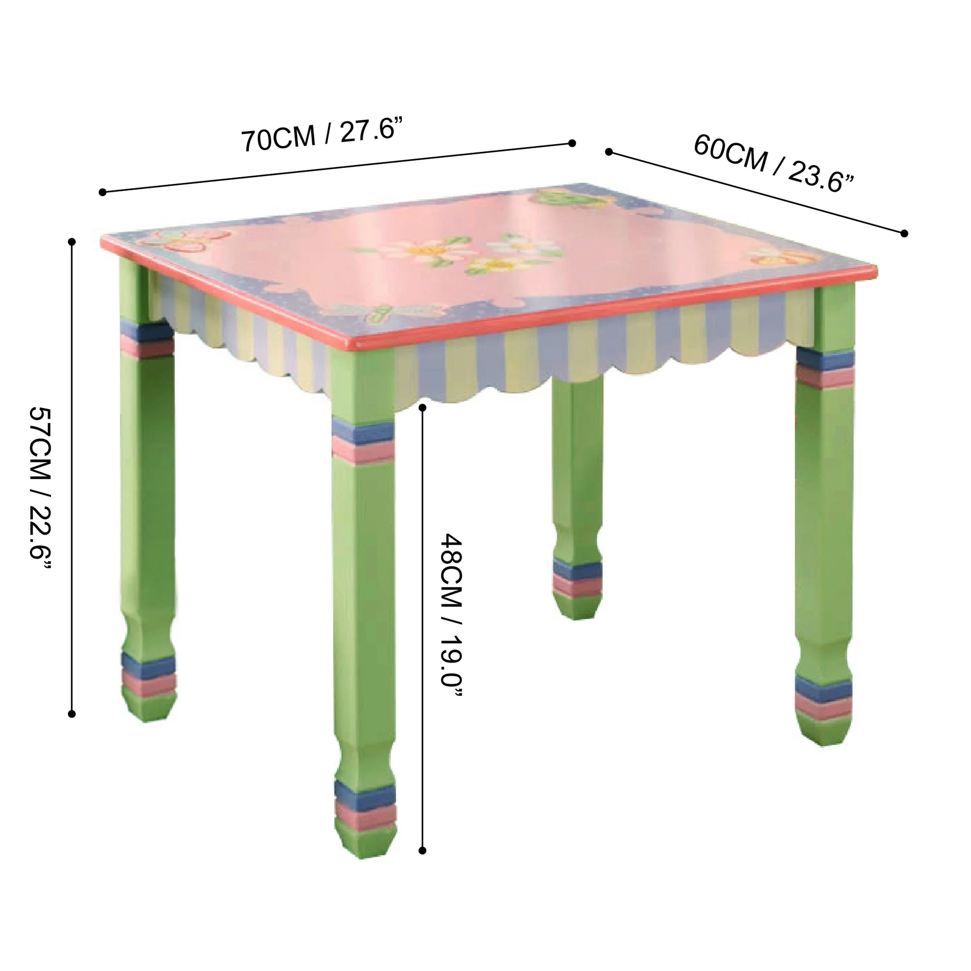 Teamson Kids Fantasy Fields Magic Garden Kids Wooden Activity Table