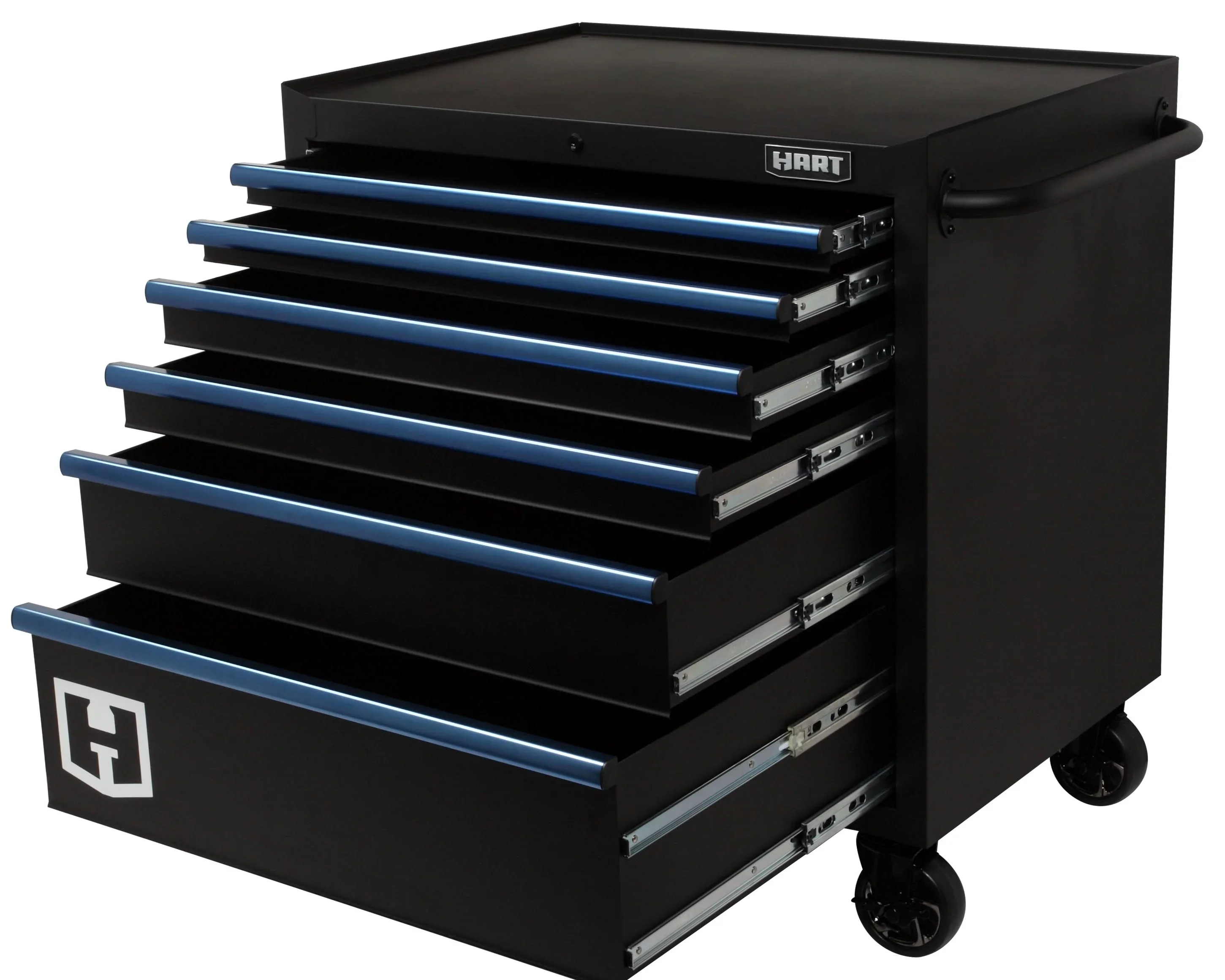 Hart 36-In Wide x 24-In 6-Drawer Rolling Garage Tool Cabinet, HART36TR6XD