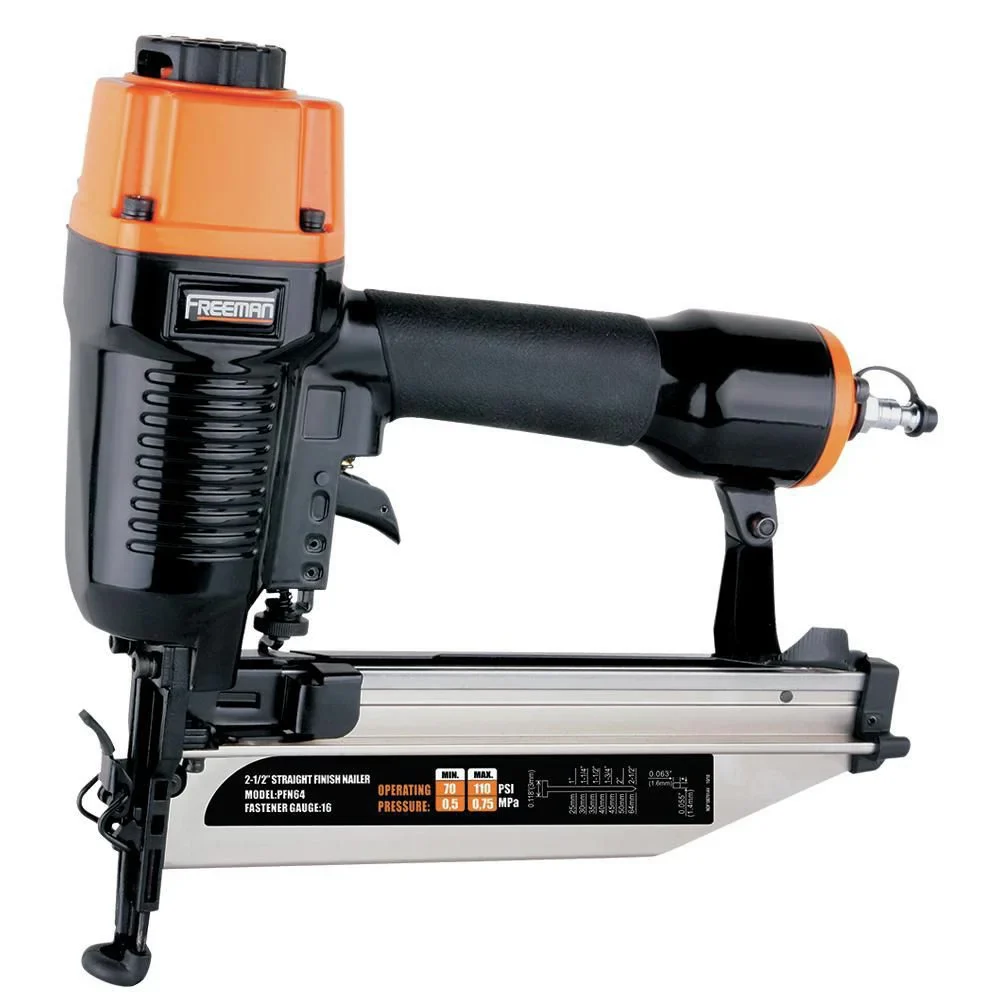Freeman P9PCK Complete Pneumatic Framing and Finishing Nailer and Stapler Kit with Bags and Fasteners (9-Piece)