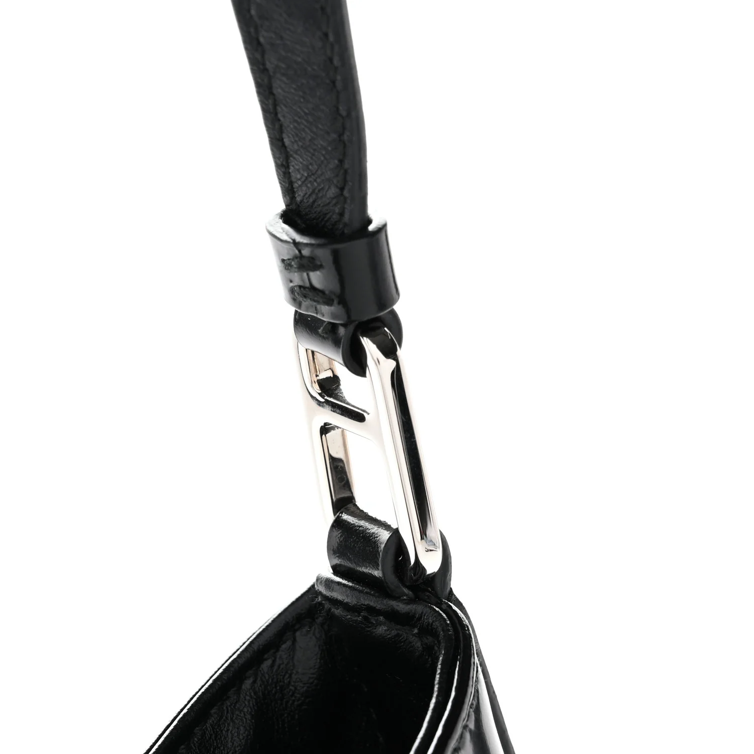 Spazzolato Cleo Shoulder Bag Black
