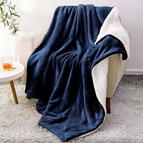 BEDELITE Sherpa Fleece Blanket - Thick Warm Blankets for Winter