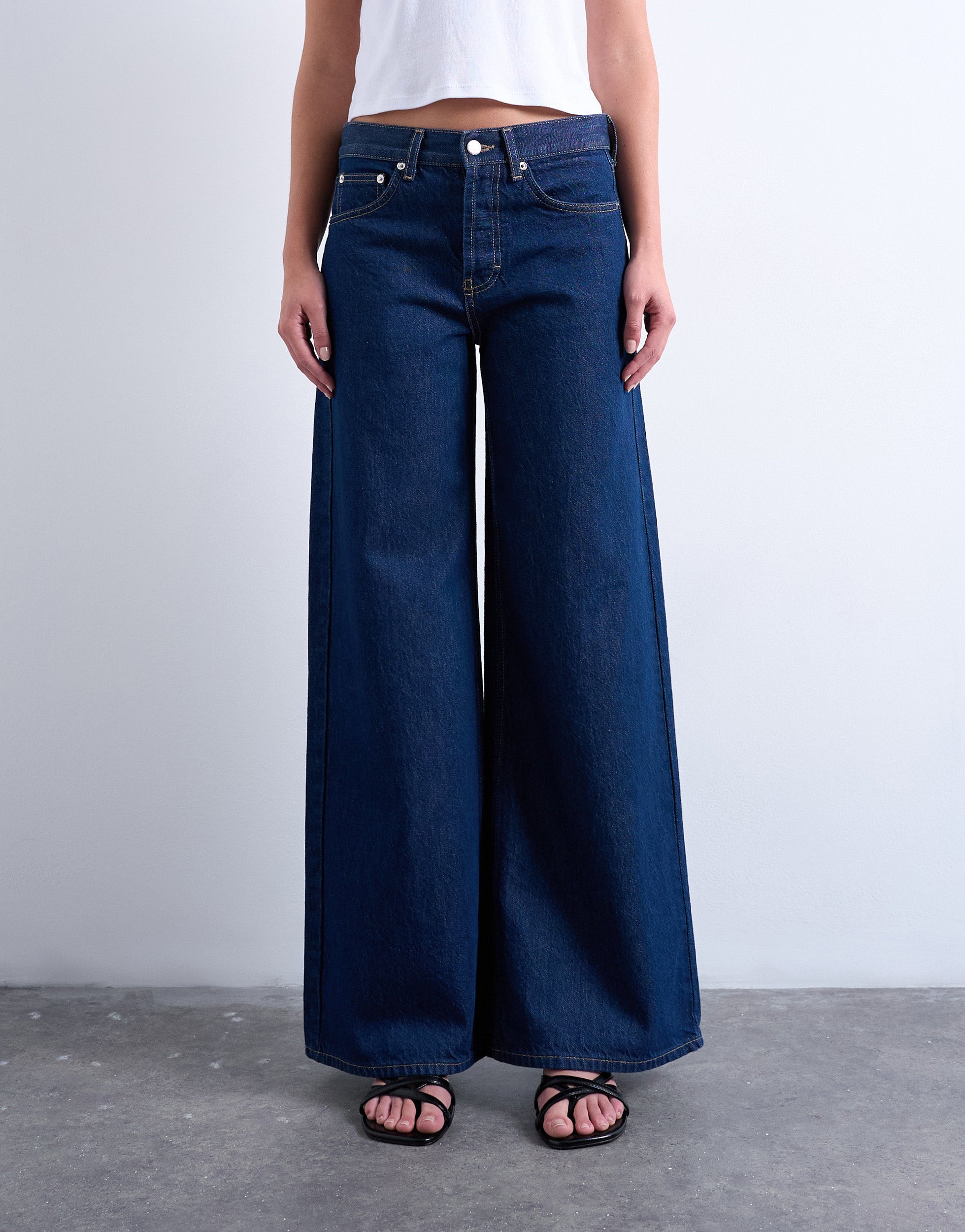 VERO MODA® TSCLARA Mid rise Wide Leg Fit Jeans