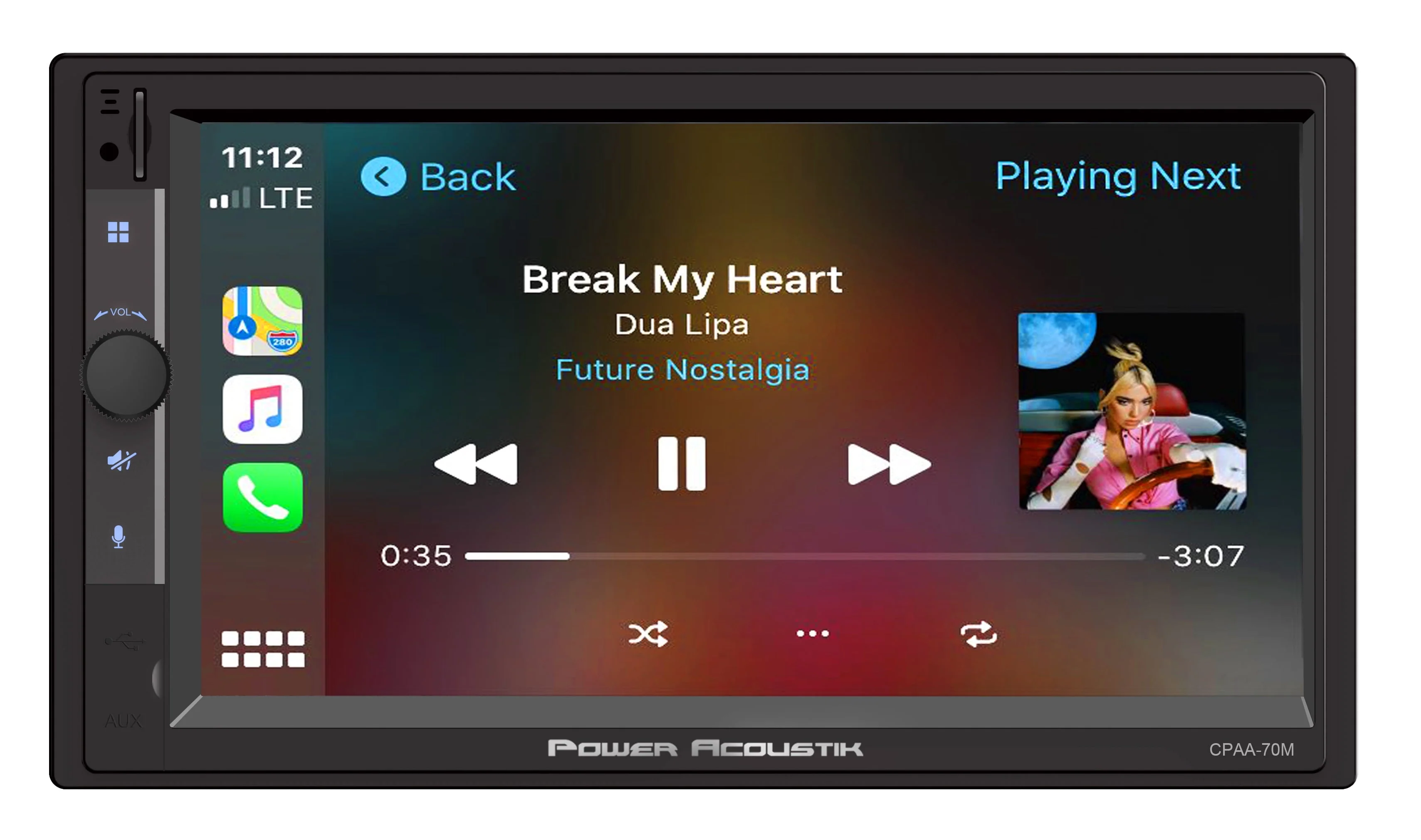 Car Stereo Combo | Car Play/Android Auto Receiver (4) 6 5" Speakers | 7" HD LCD with Capacitive Touchscreen Bluetooth | Double Din | CPAAM7 S2