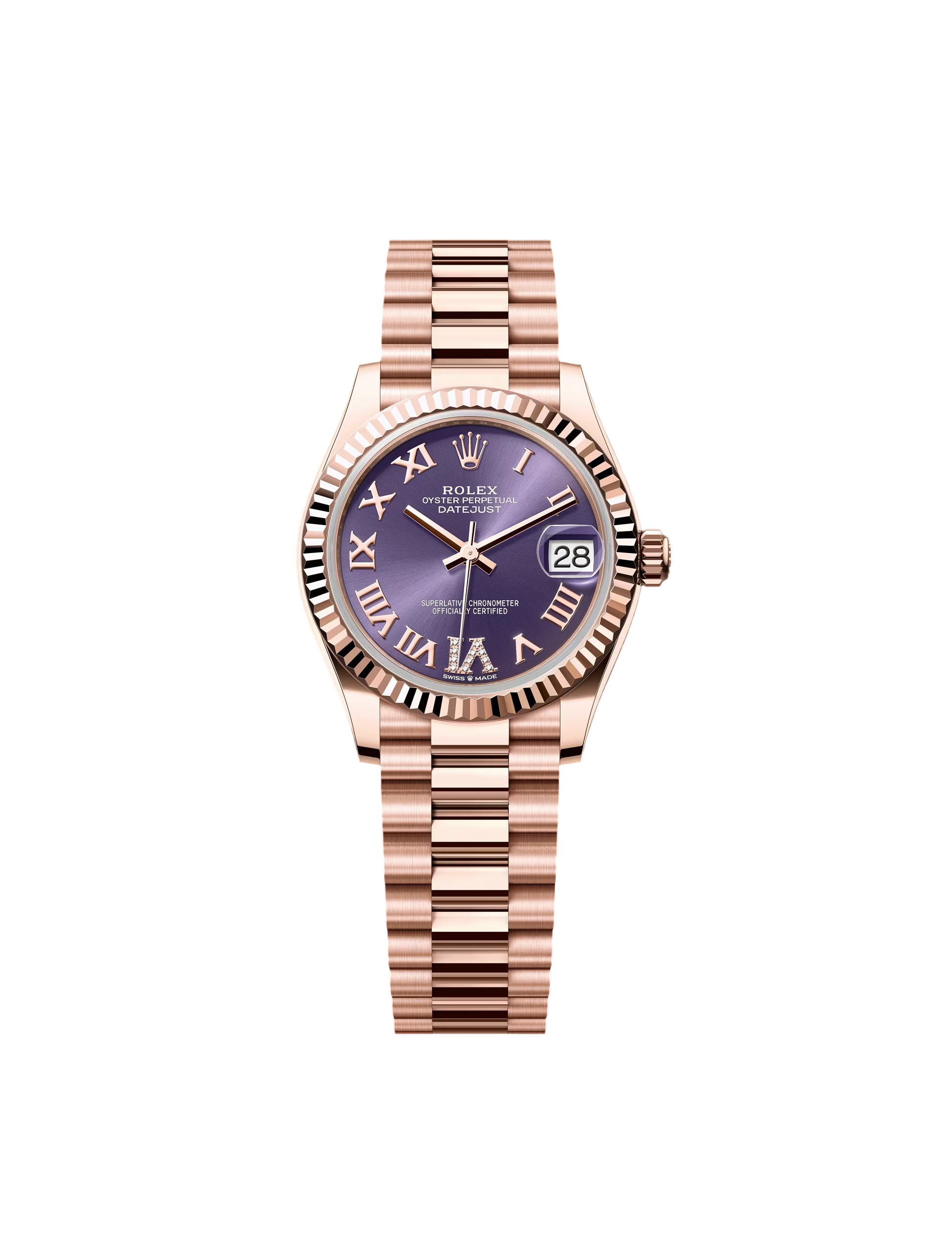 【Super Clone】RLX Datejust m278275-0029 Aubergine Dial 31mm