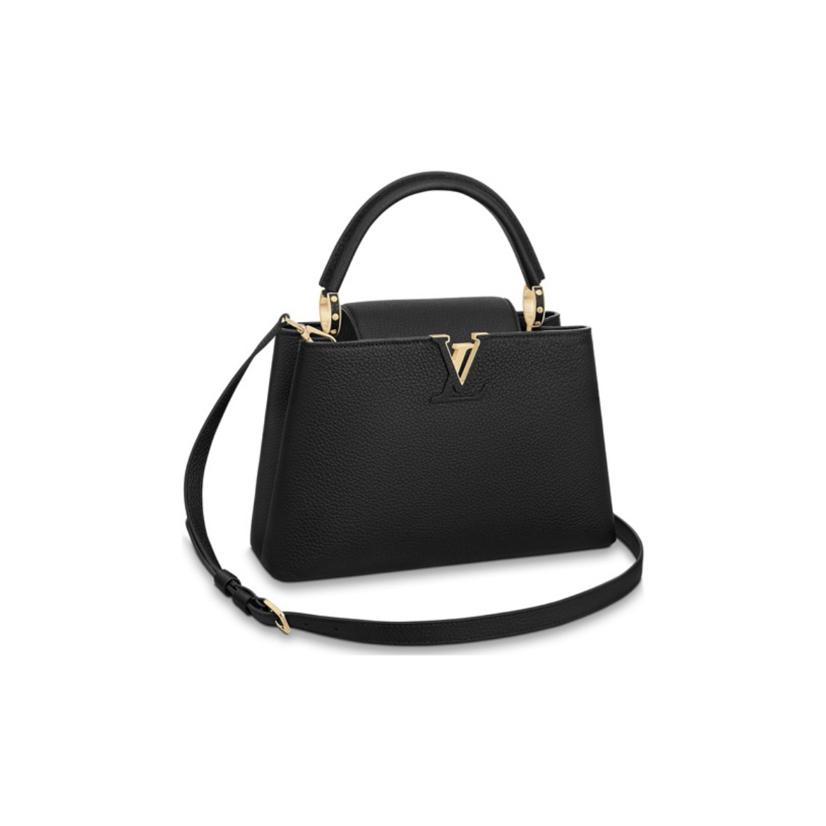 LOUIS VUITTON ルイ・ヴィトン カプシーヌ MM シンプル タウリロンレザー ハンドバッグ ショルダーバッグ 中号 M42259 レディース ブラック