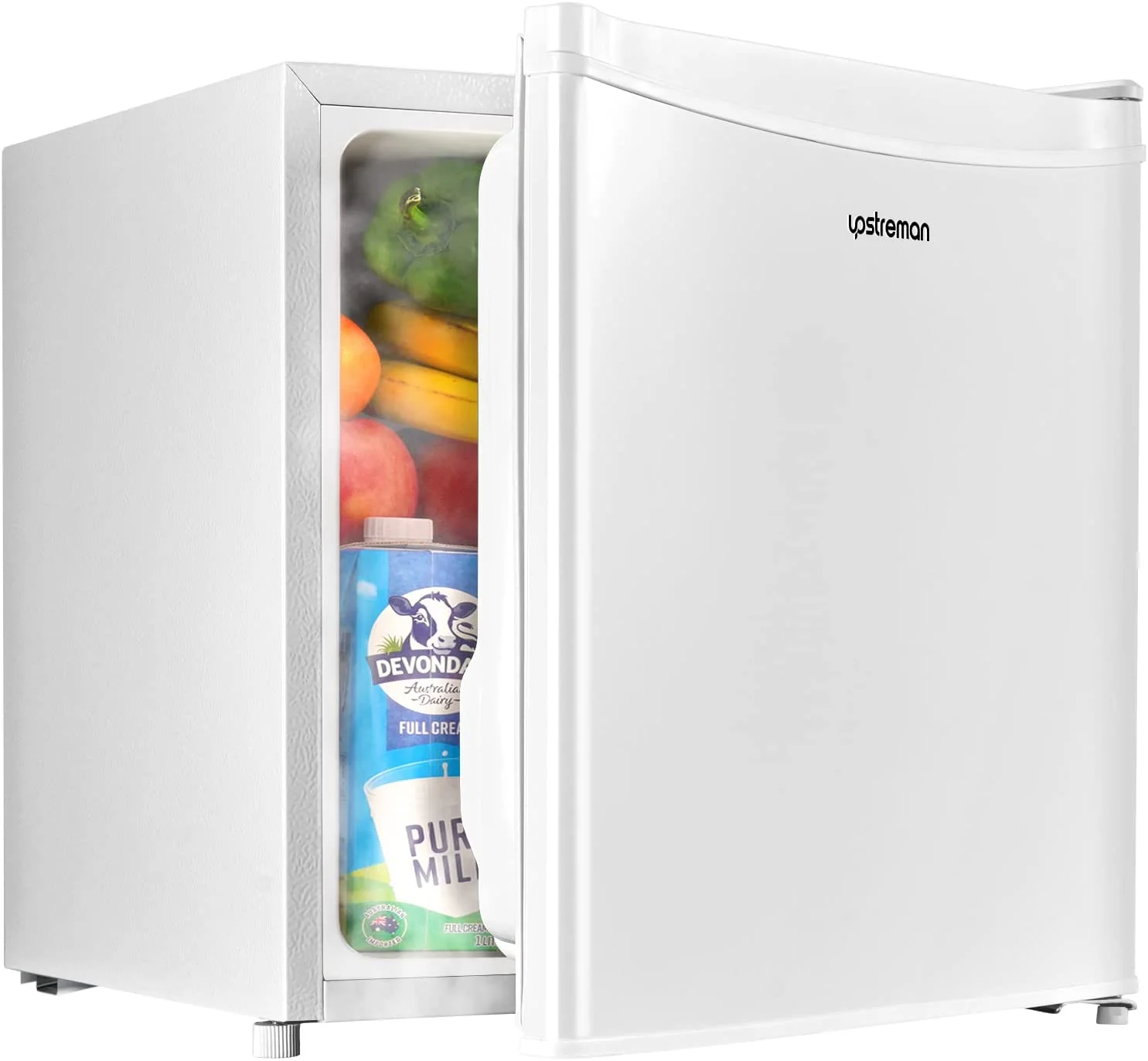 1.7 Cu.ft Mini Fridge with Freezer, Dorm Essentials, Adjustable Thermostat, Energy Saving, Low Noise, Single Door Compact Refrigerator for Dorm, Office, Bedroom, Red-FR17(Red) - Image 10