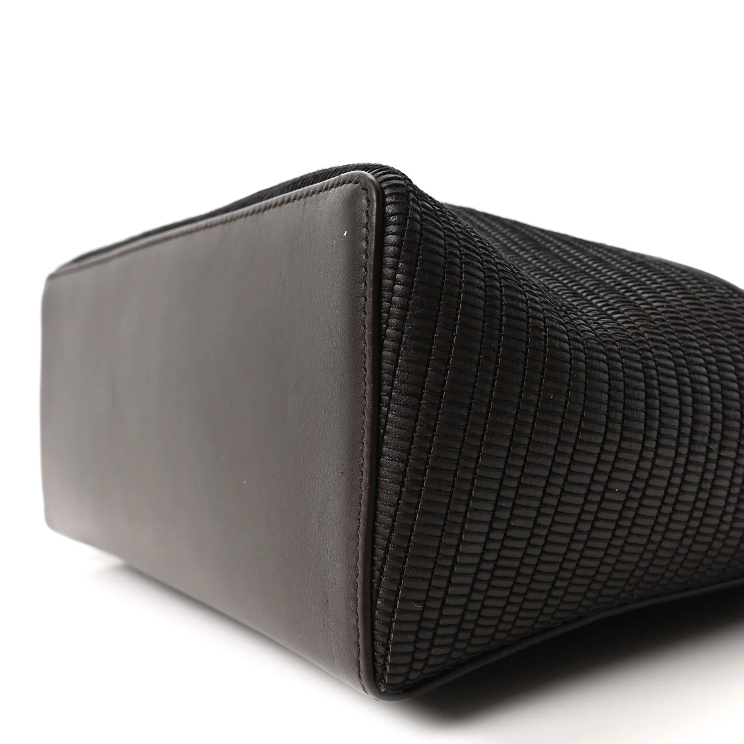 Ox Calfskin Woven Extra Bag L27  Colour Pecora Nera
