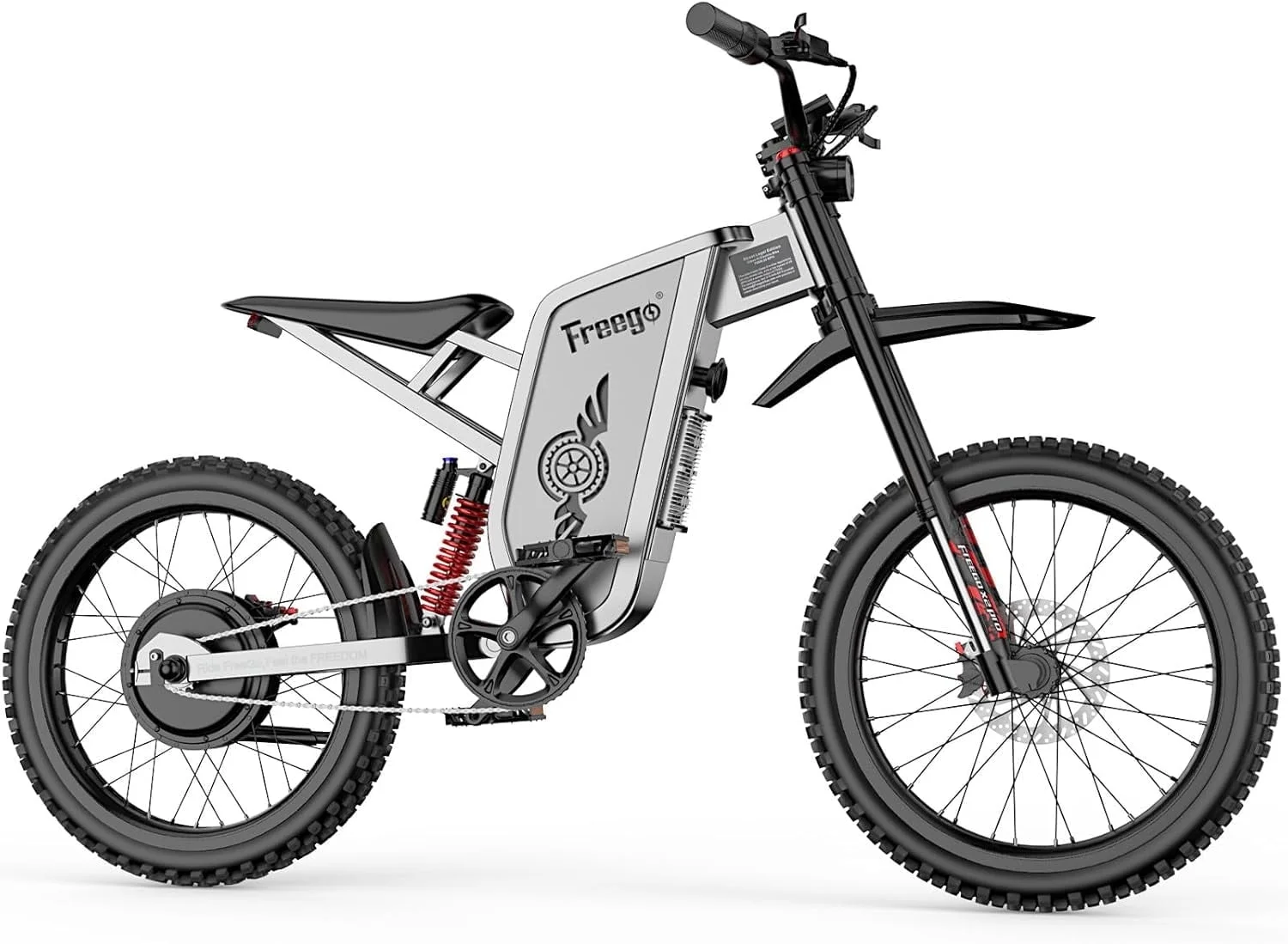 50MPH X2Pro Electric Motorcycle for Adults 6000W(Peak) Motor 60V 30Ah Battery Electric Bicycle Full Suspension Ebike - Image 8