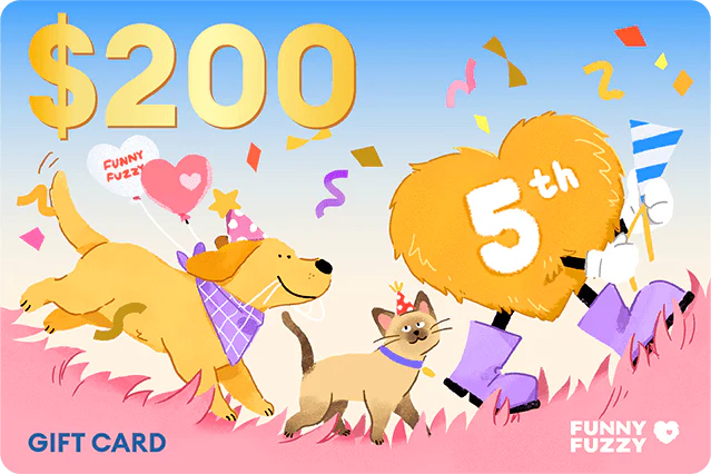 FunnyFuzzy 5th Anniversary Gift Card