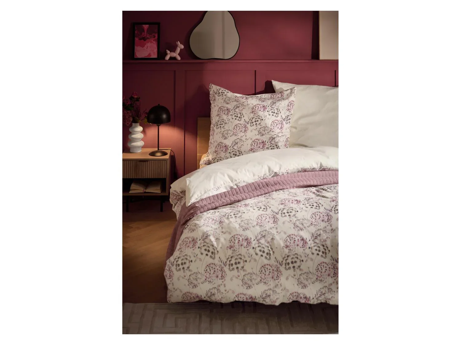 LIVARNO home Parure de lit en satin rversible, 260 x 240 cm