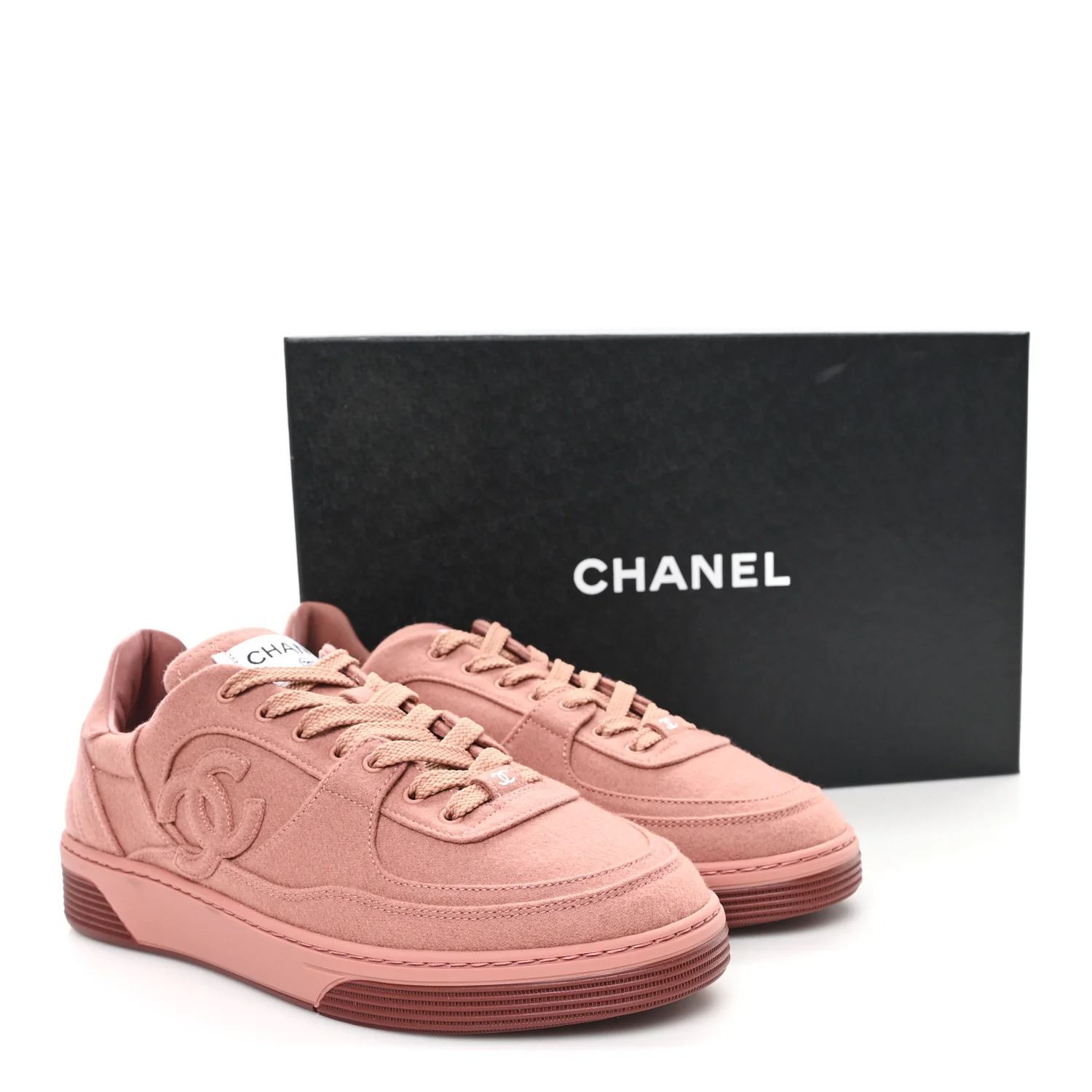 Wool Mixed Fibers Womens CC Sneakers 39 Pink