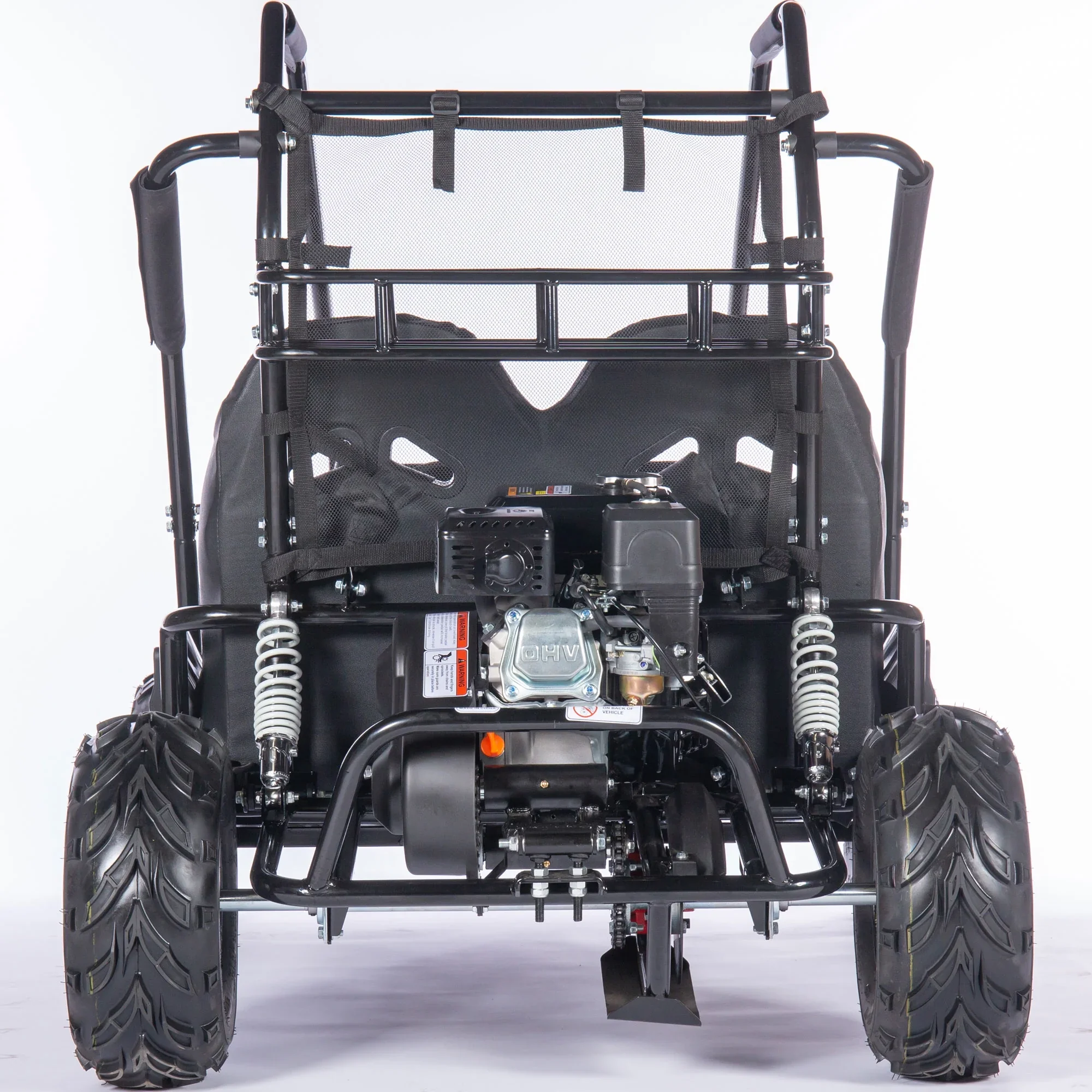 MotoTec Mud XL 212cc 2 Seat Go Kart Full Suspension Blue