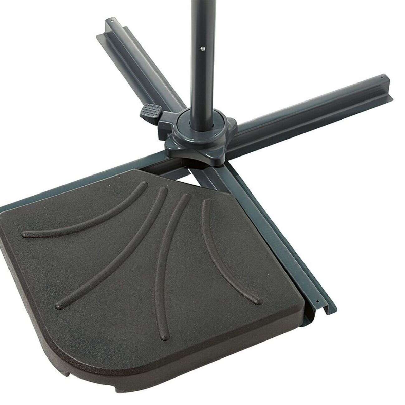 Parasol déporté MALAGA gris