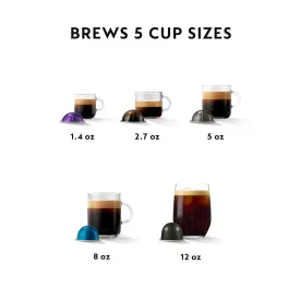 Nespresso Limited - Edition Vertuo Pop Coffee and Espresso Maker by Breville, Matte Black Gold