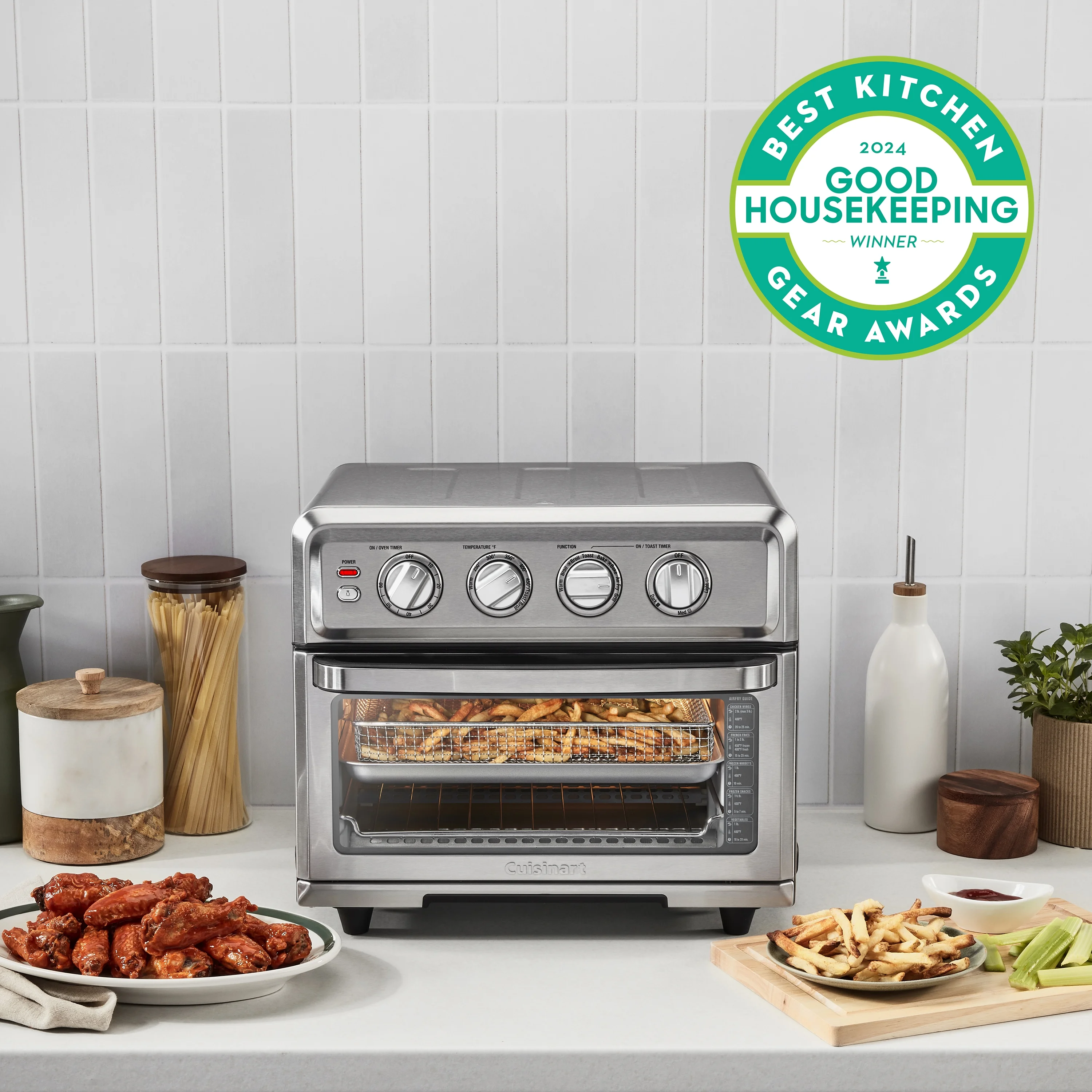 Cuisinart Airfryer Toaster Oven with Grill, Stainless, TOA - 70NAS