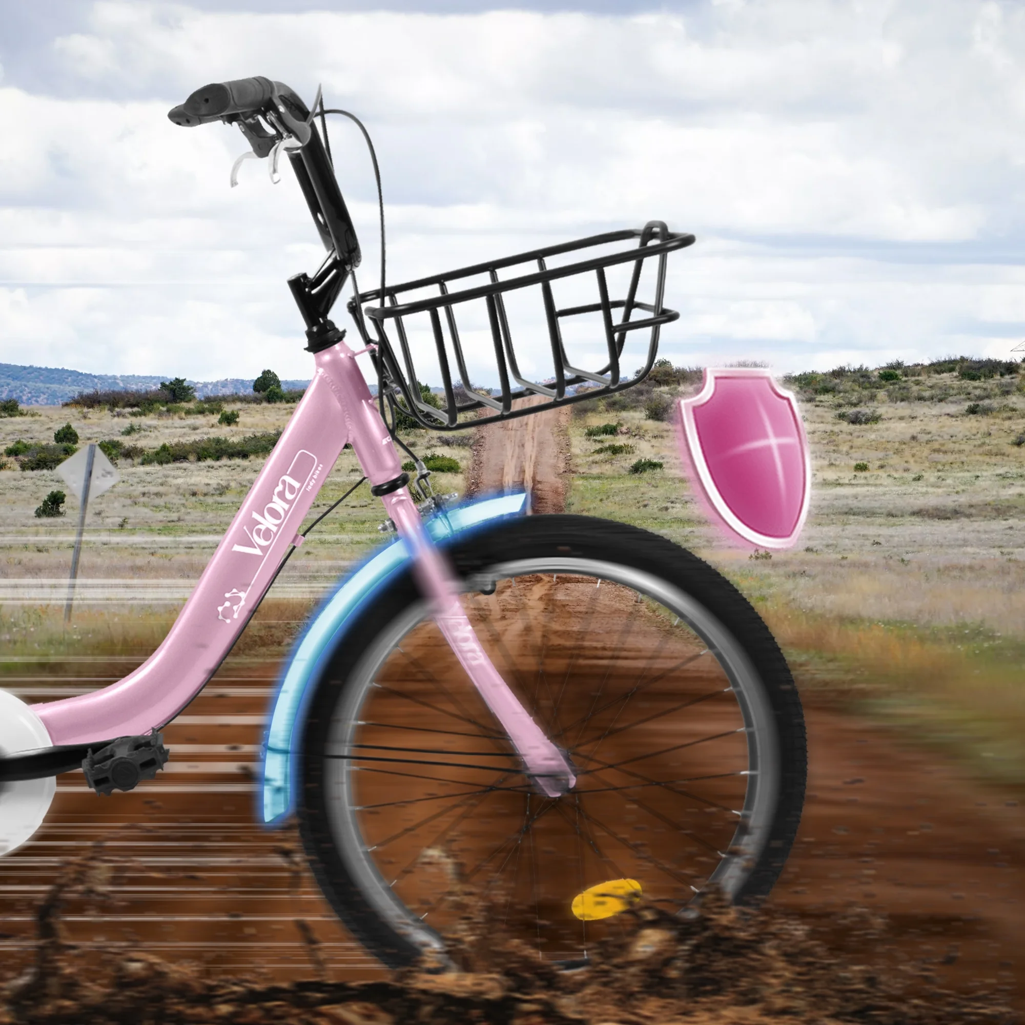Girls Bike,20 Inch Kids Bike for 5-8 Years Old Children, Princess Style Kids Bicycle Adjustable Seat with Doll-Seat Basket Pink(Pink) - Image 8