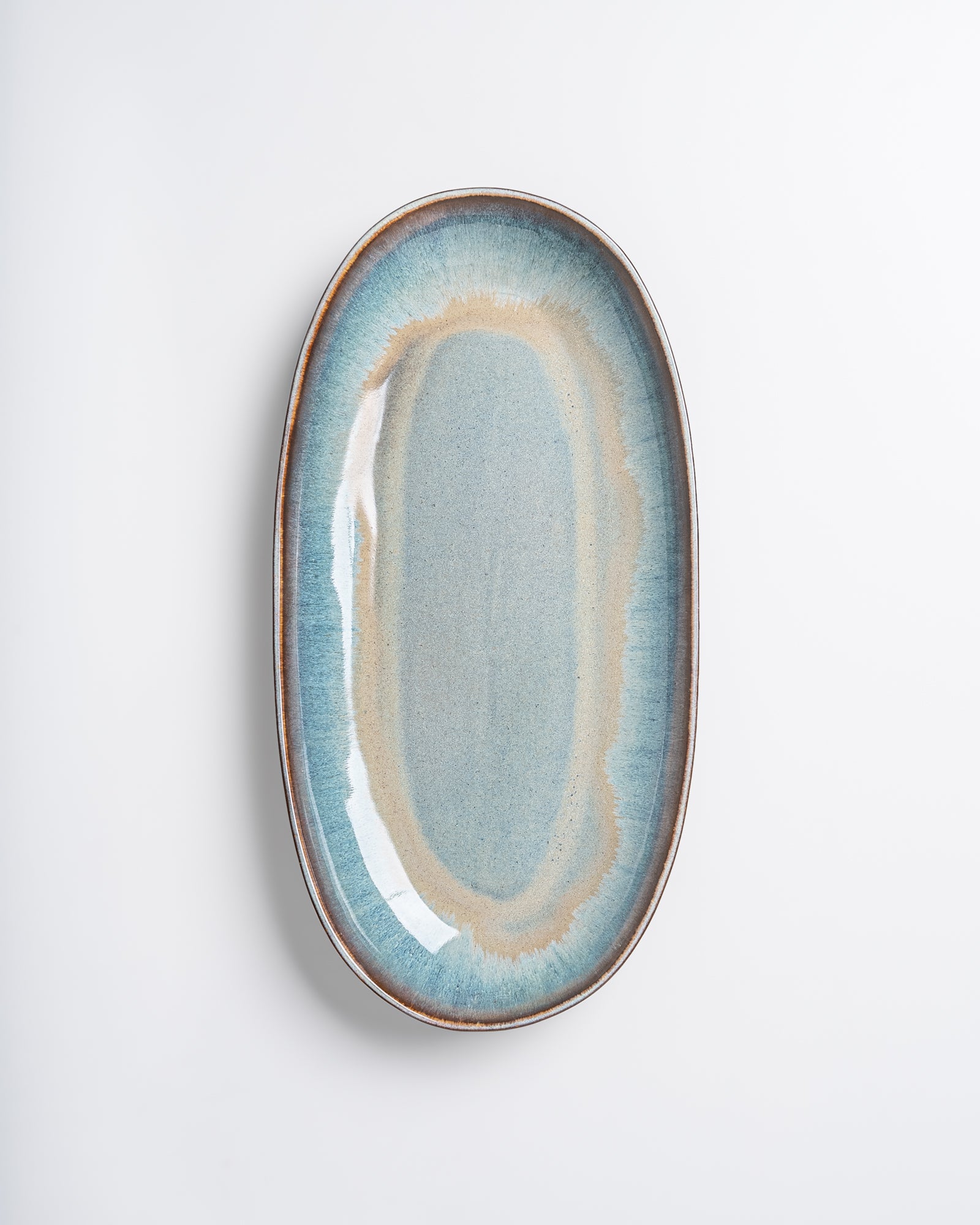 MADEIRA - SERVING PLATTER XL GREEN-BLUE
