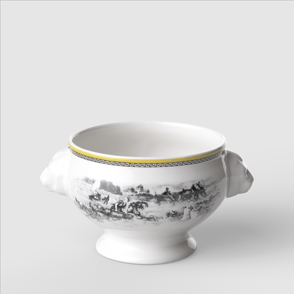 Audun Soup cup - Multi-colored, Premium Porcelain